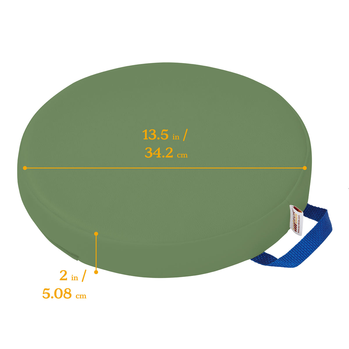 Round Floor Cushions with Handles, 6-Piece