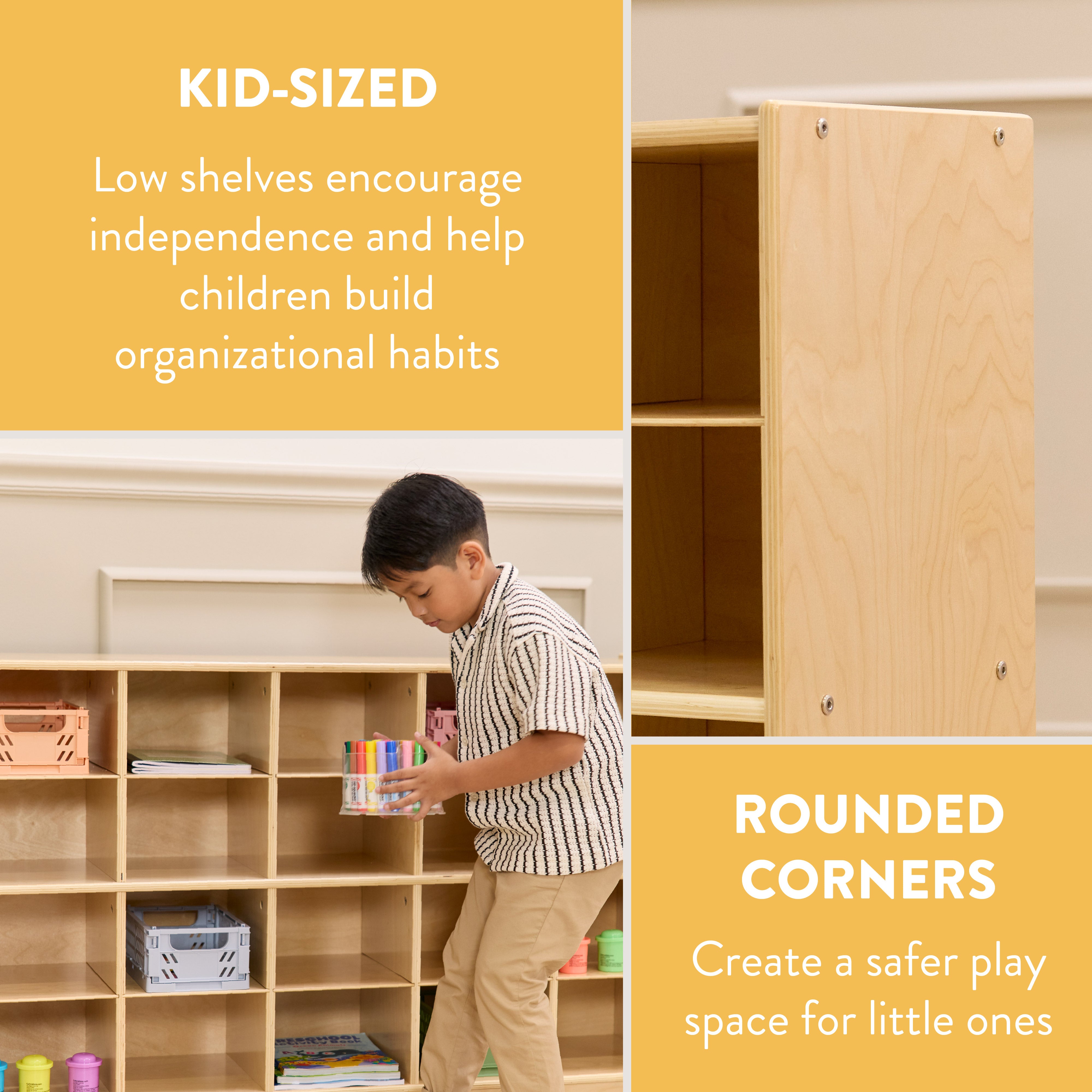 20-Compartment Mobile Cubby Storage Cabinet, 4x5
