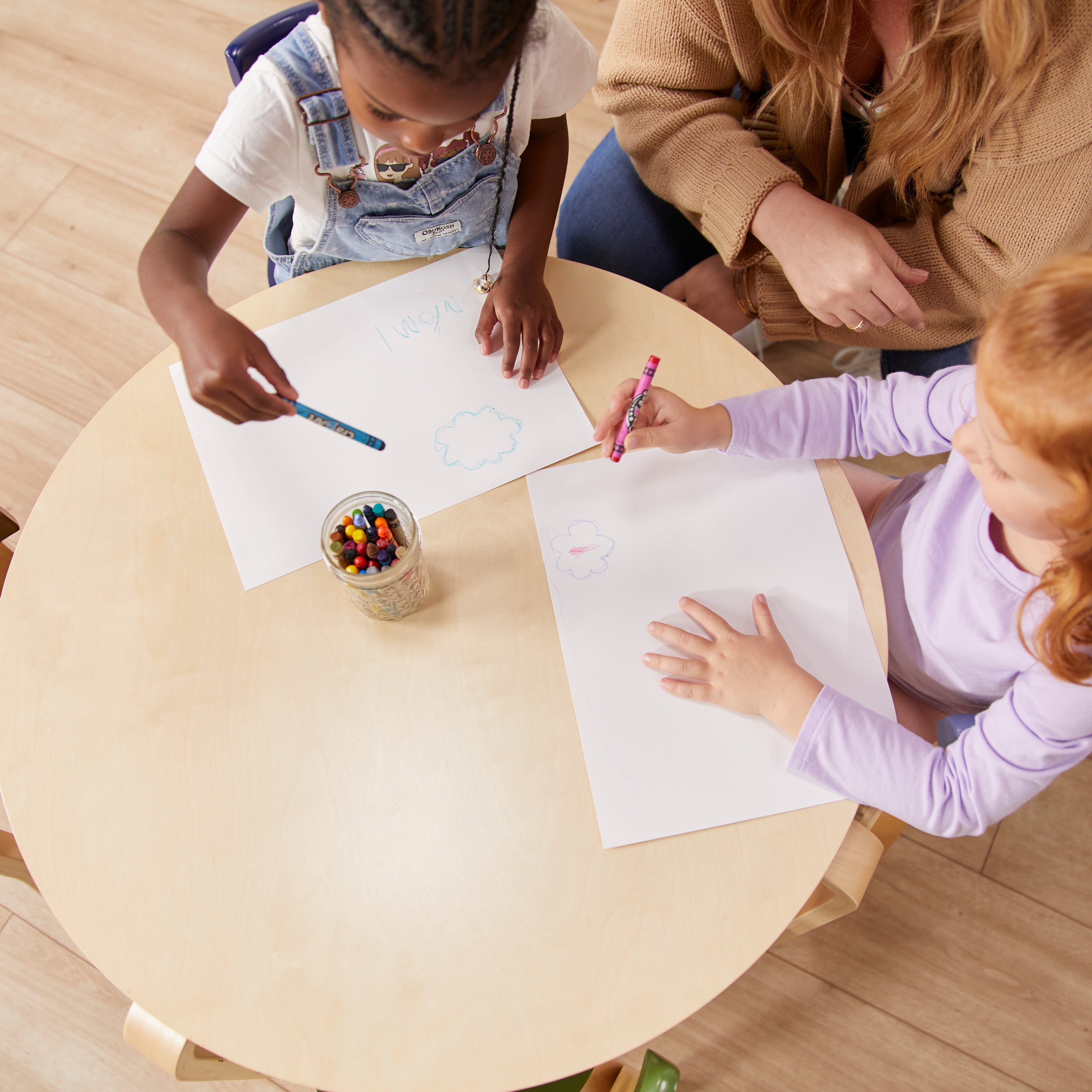 Bentwood Table and Curved Back Chair Set, 5-Piece