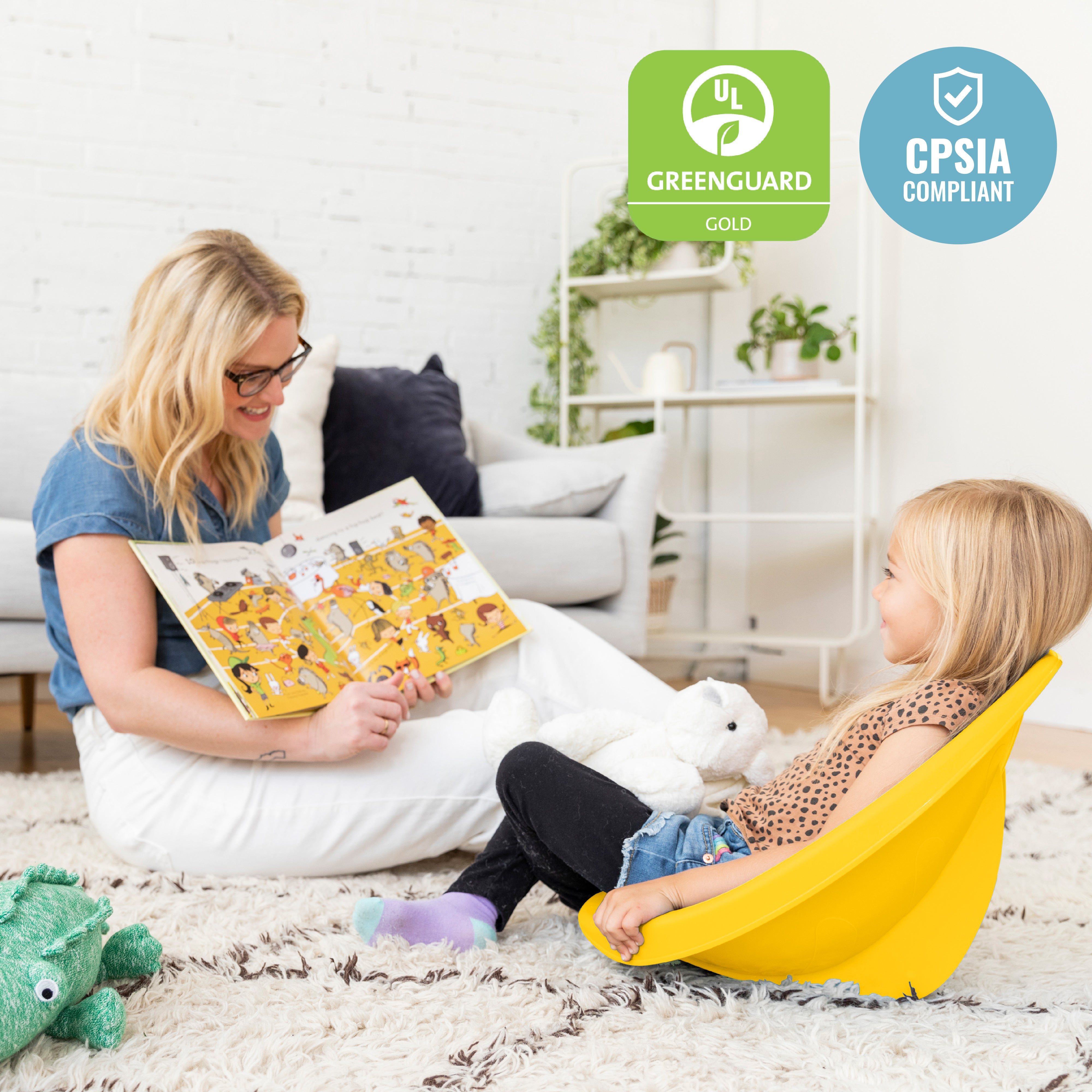 Leaf Scoop Floor Seat, 6-Piece