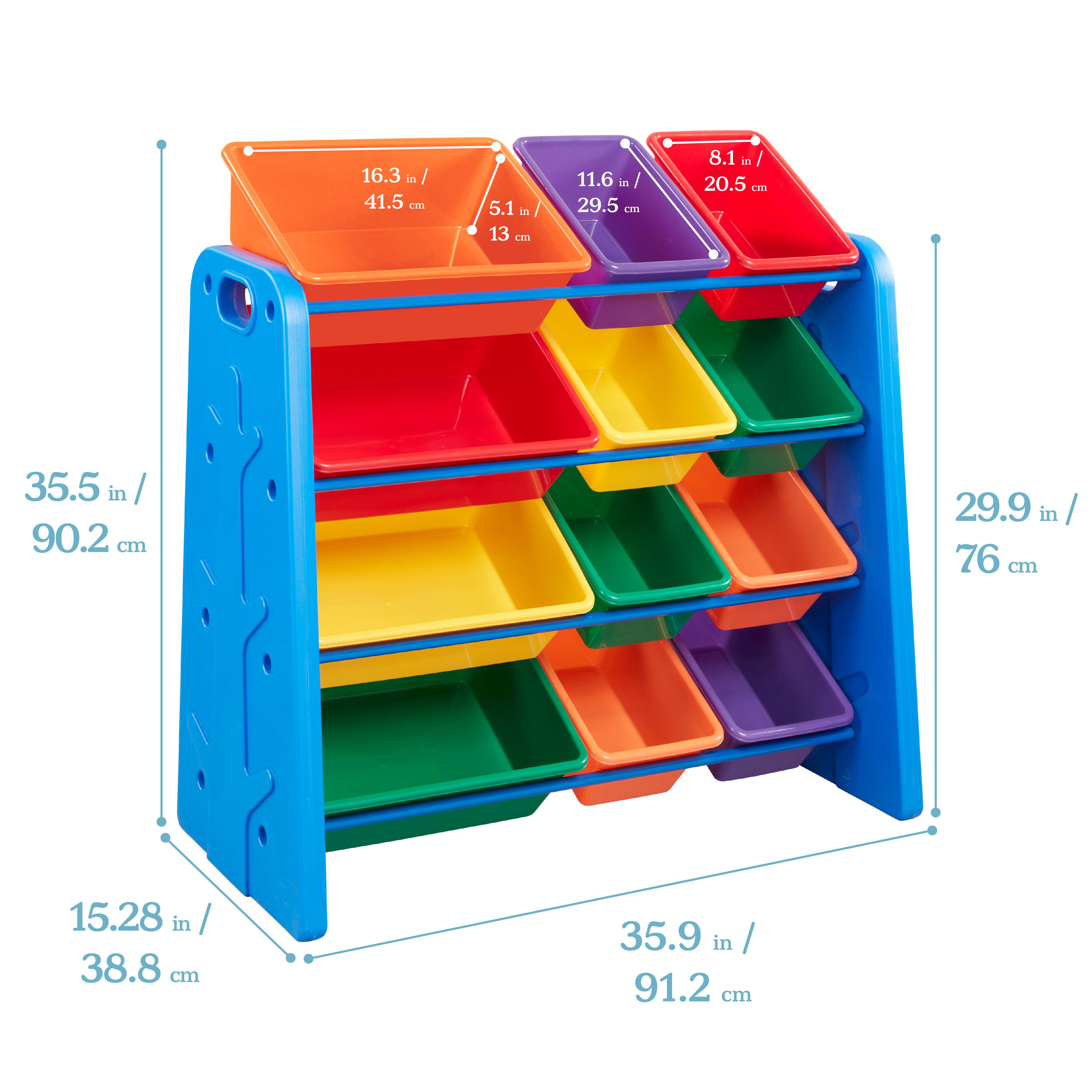 Tree Storage Organizer with 12 Bins