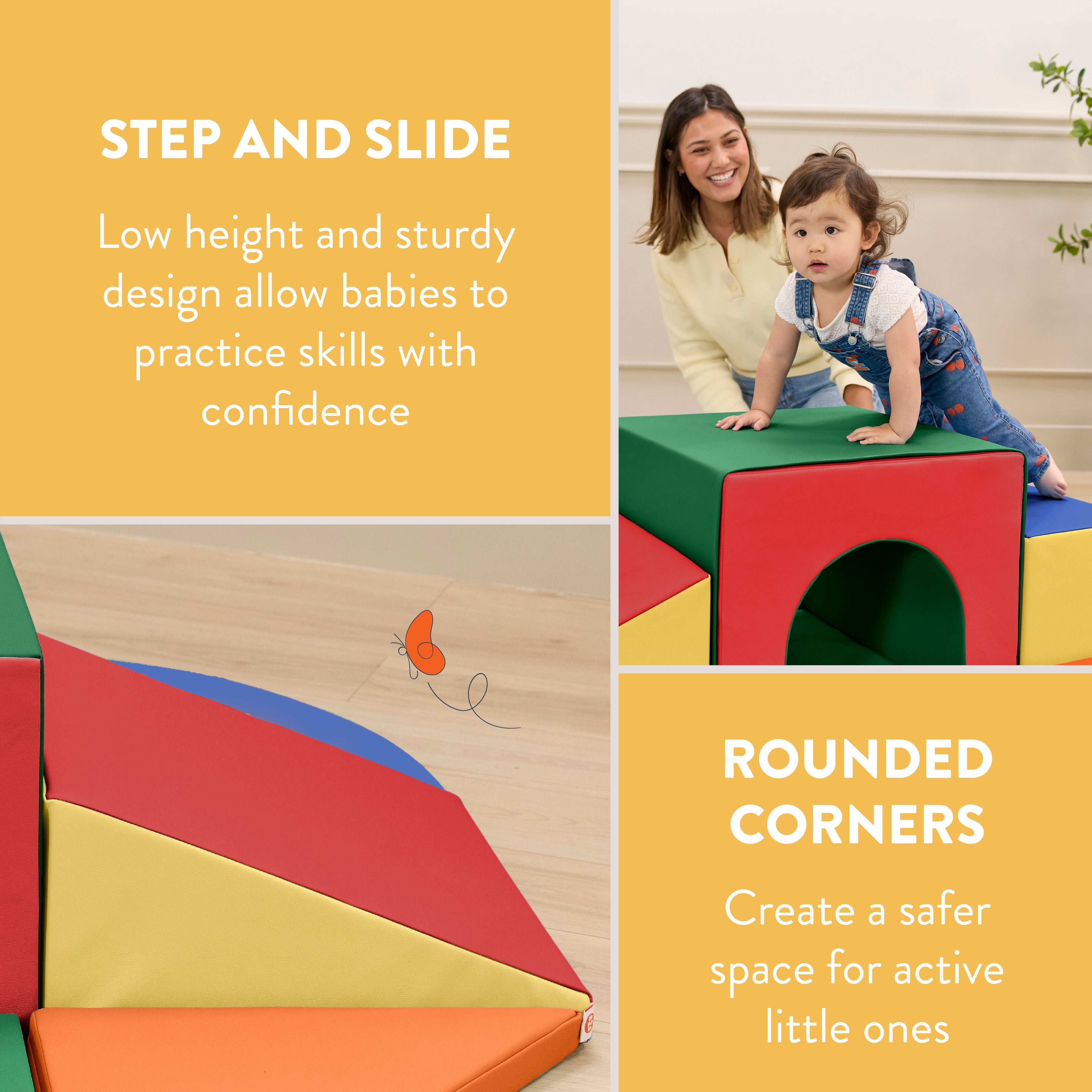All-Around Step 'n' Slide Tunnel Climber, 9-Piece