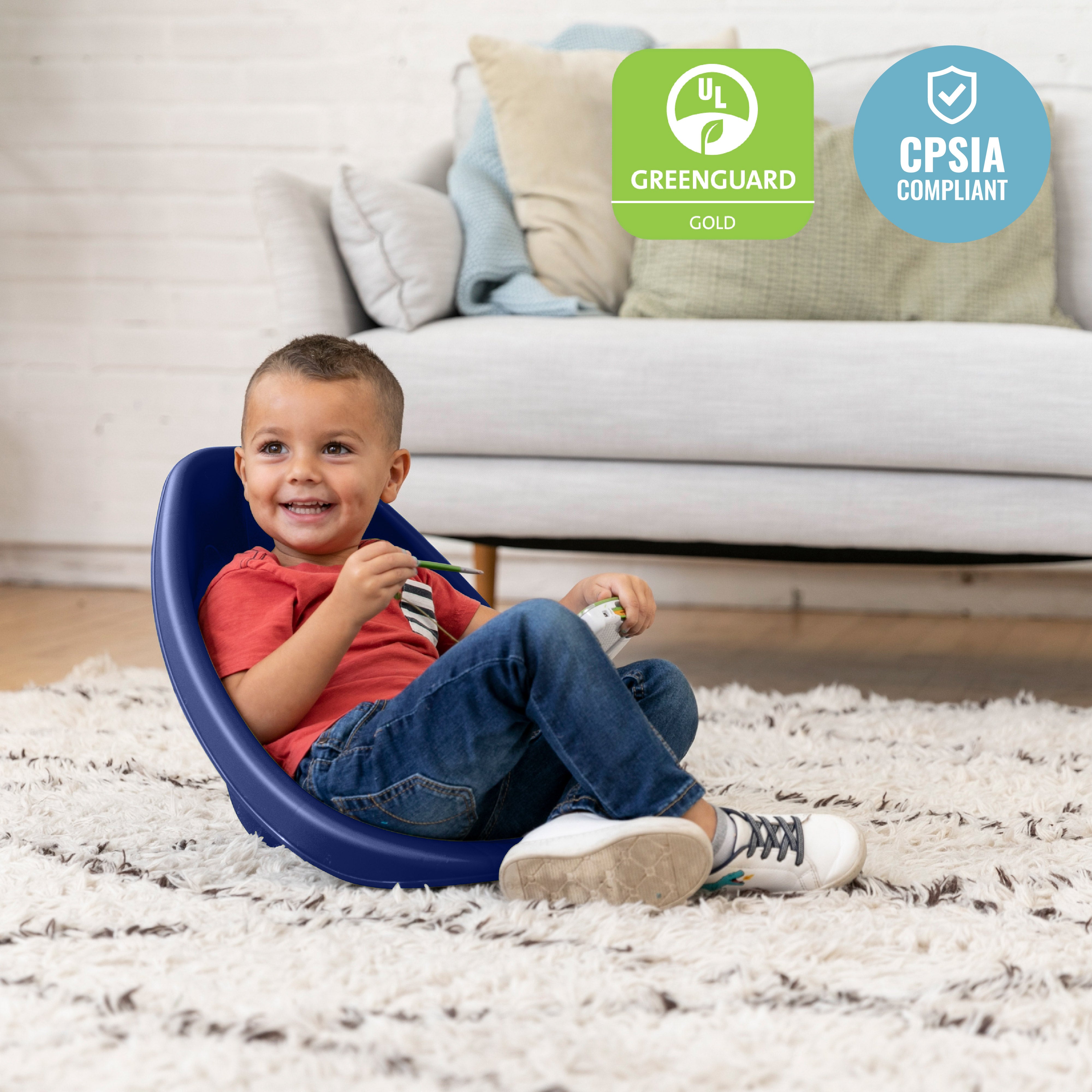 Leaf Scoop Floor Seat, 6-Piece