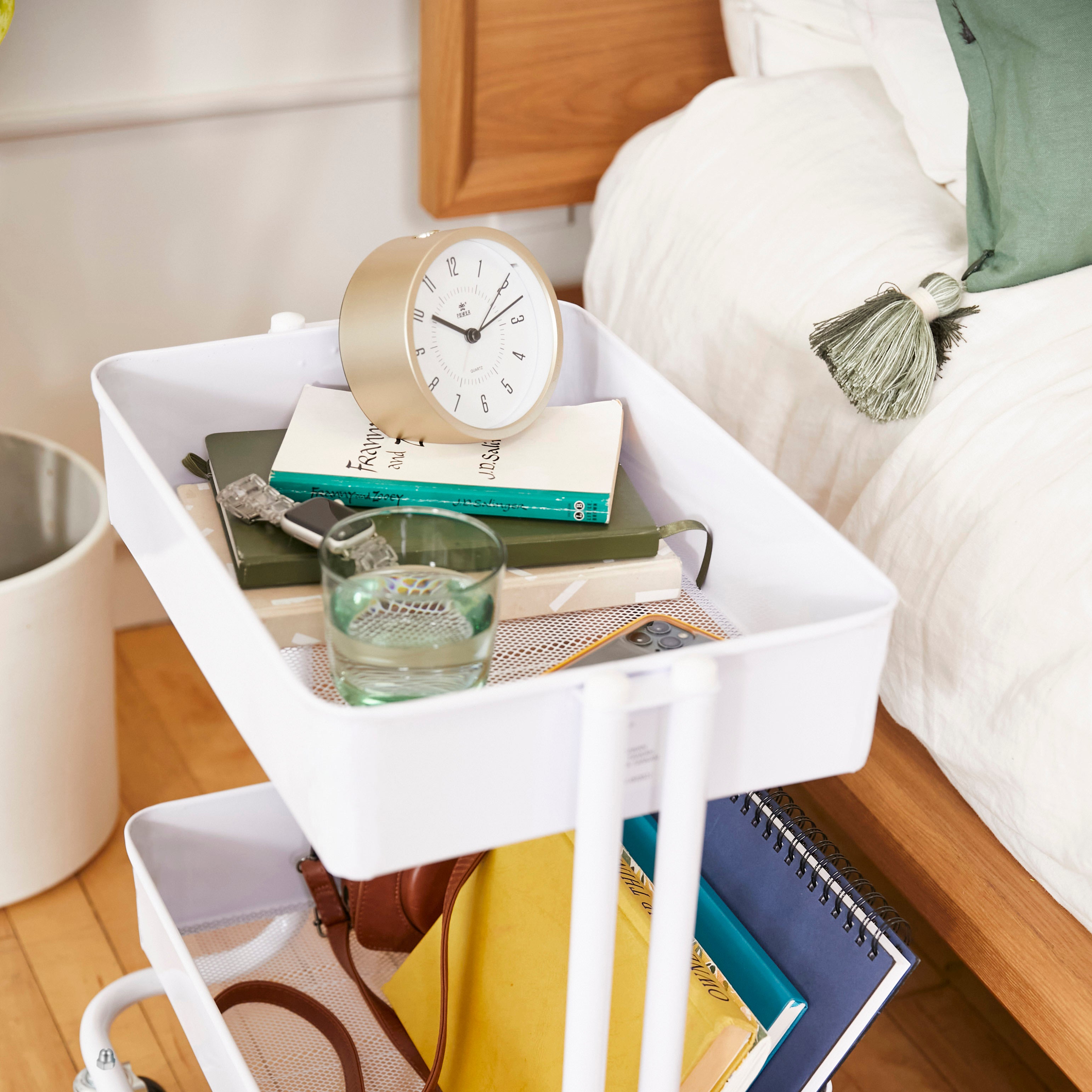 2-Tier Rolling Utility Cart