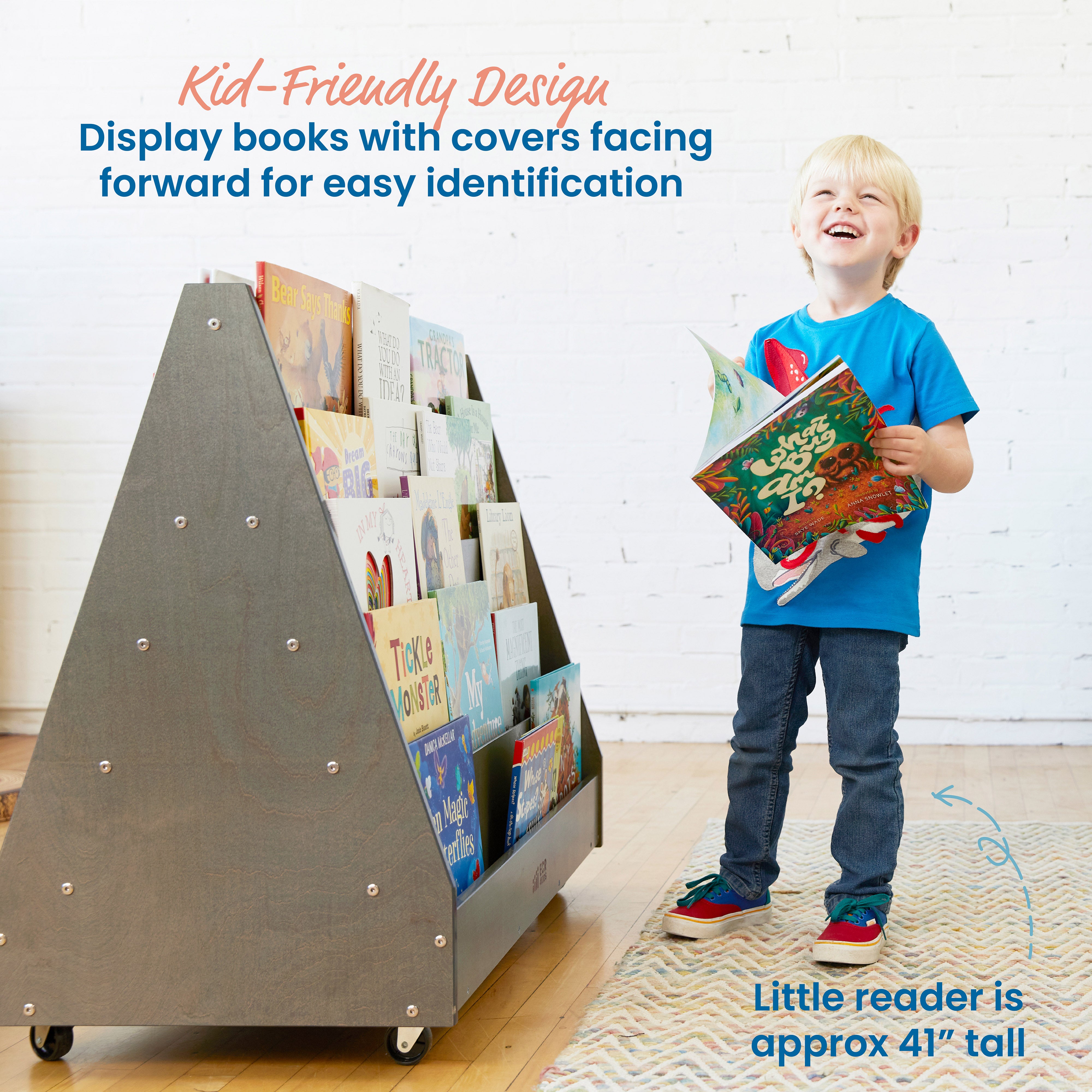 Double-Sided Mobile Book Display