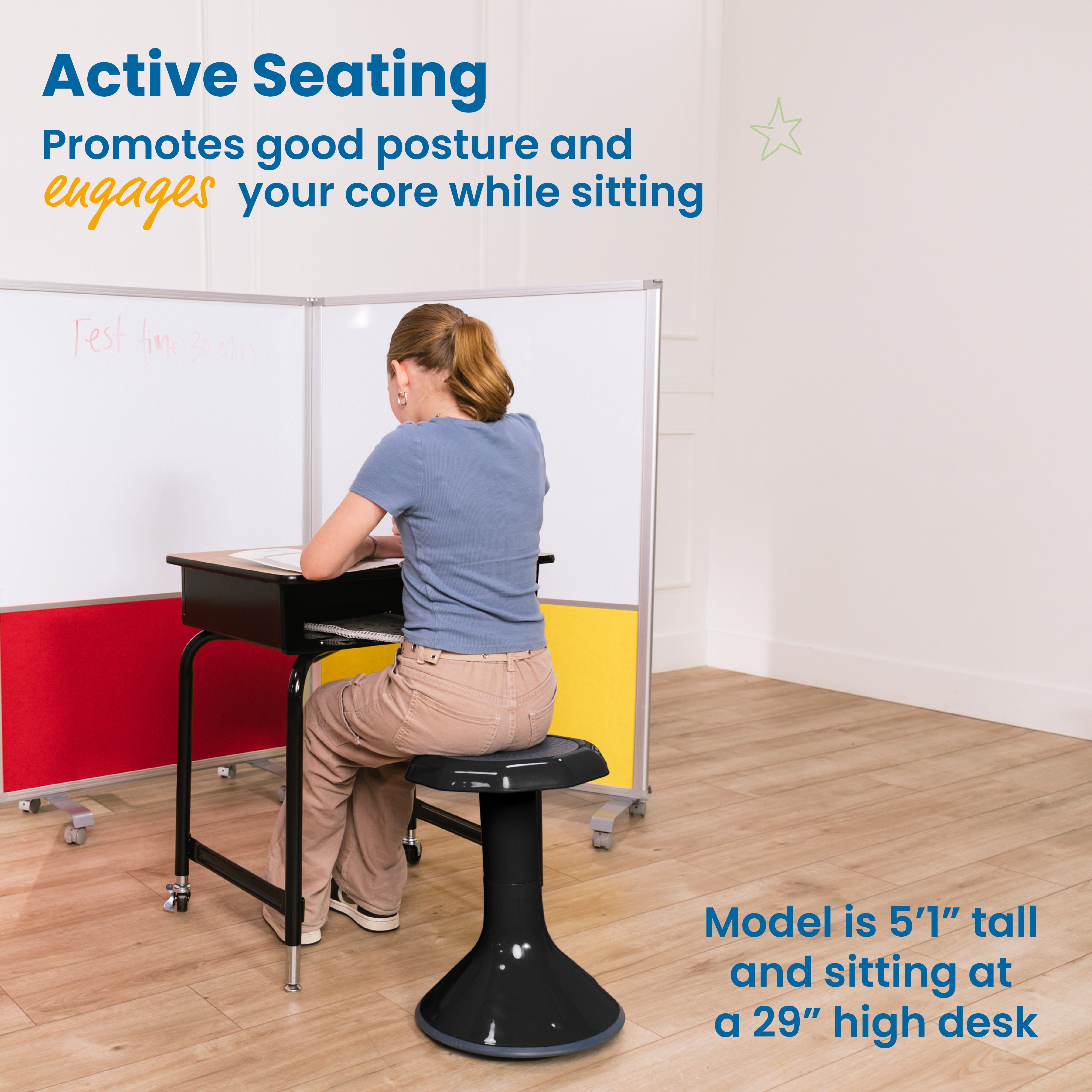 ACE Active Core Engagement Wobble Stool, 18-Inch Seat Height