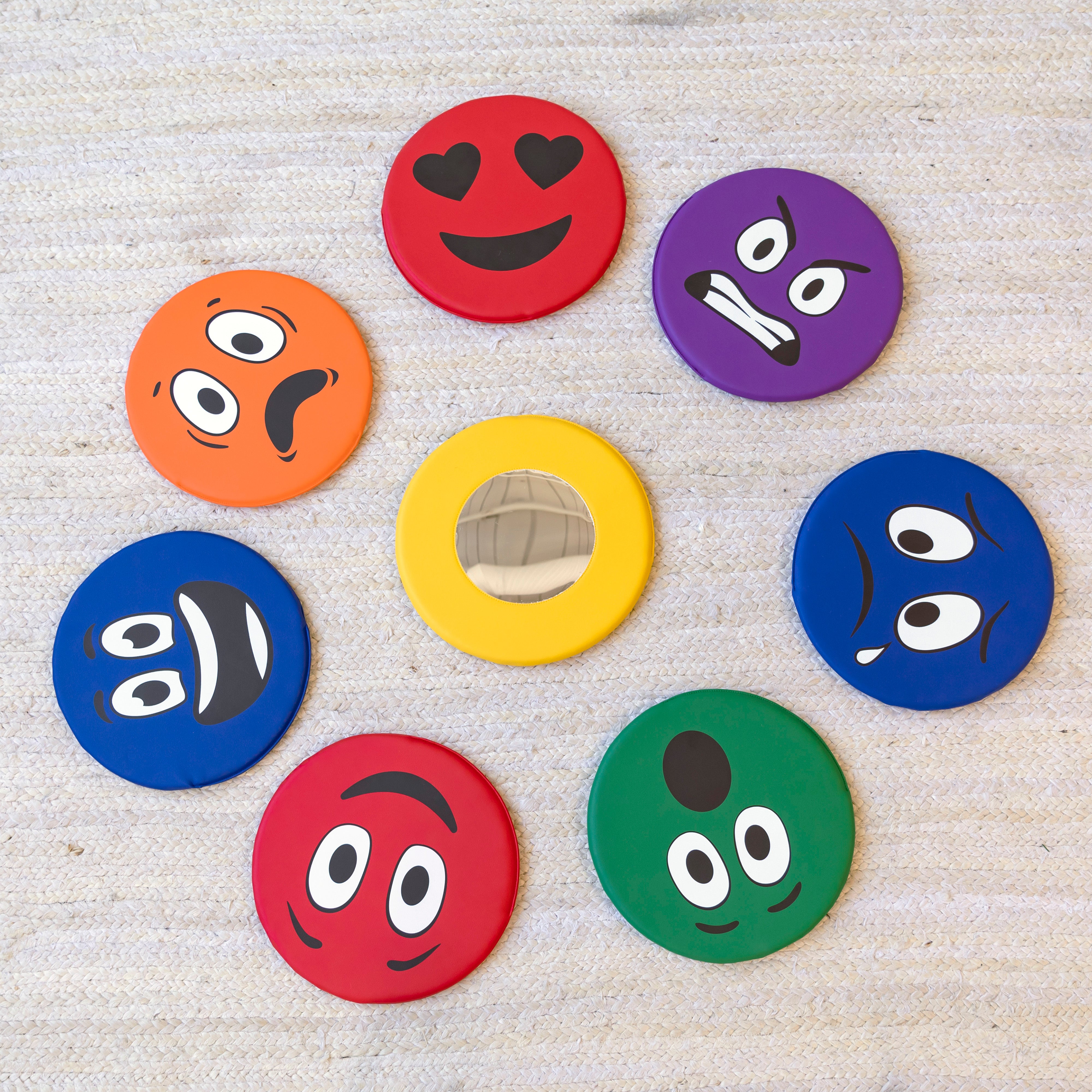 Emotion Pads with Mirror, Trilingual, 8-Piece