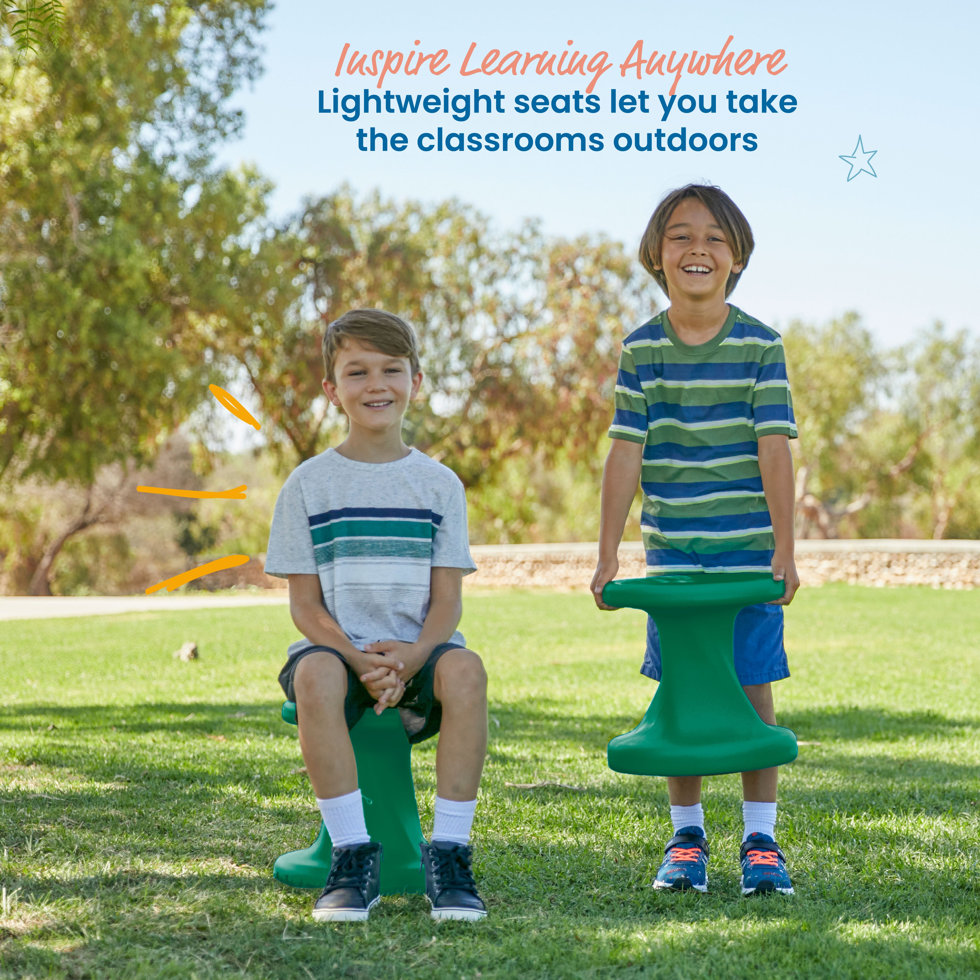 Twist Wobble Stool, 14in Seat Height