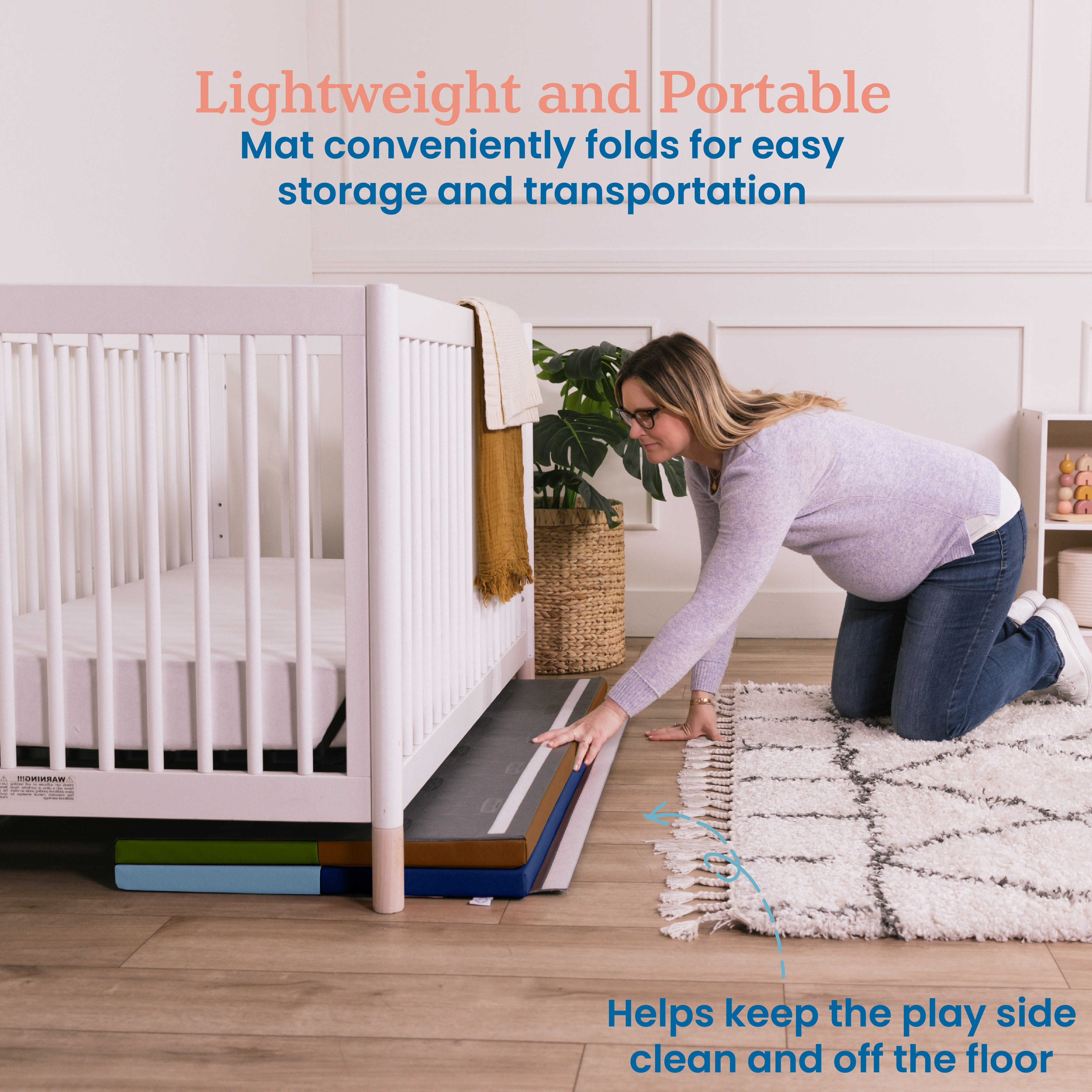 4-Section Rainbow Runway Activity Mat