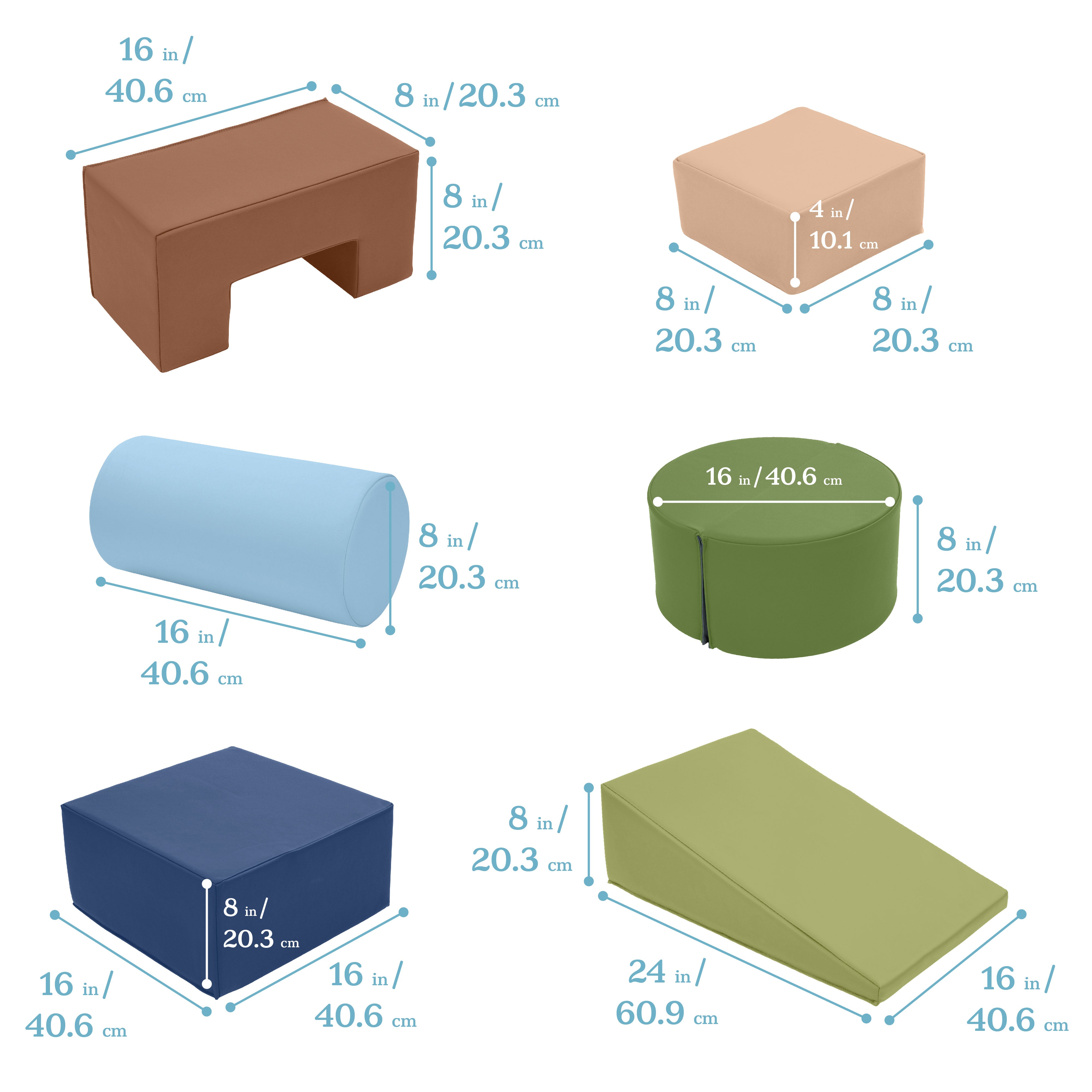 Crawl and Climb Playtime Playset, 6-Piece