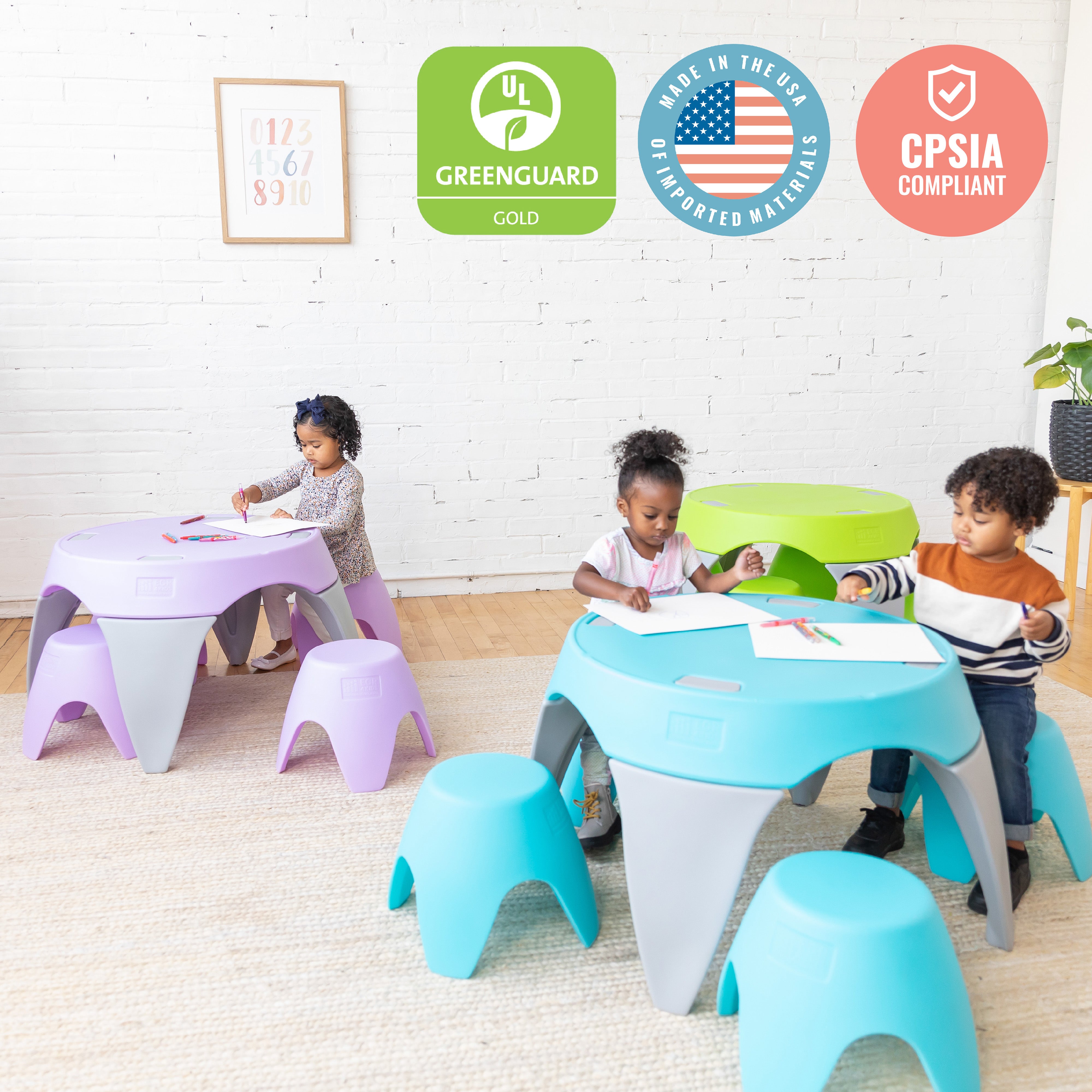 Ayana Table and Stool Set, 5-Piece