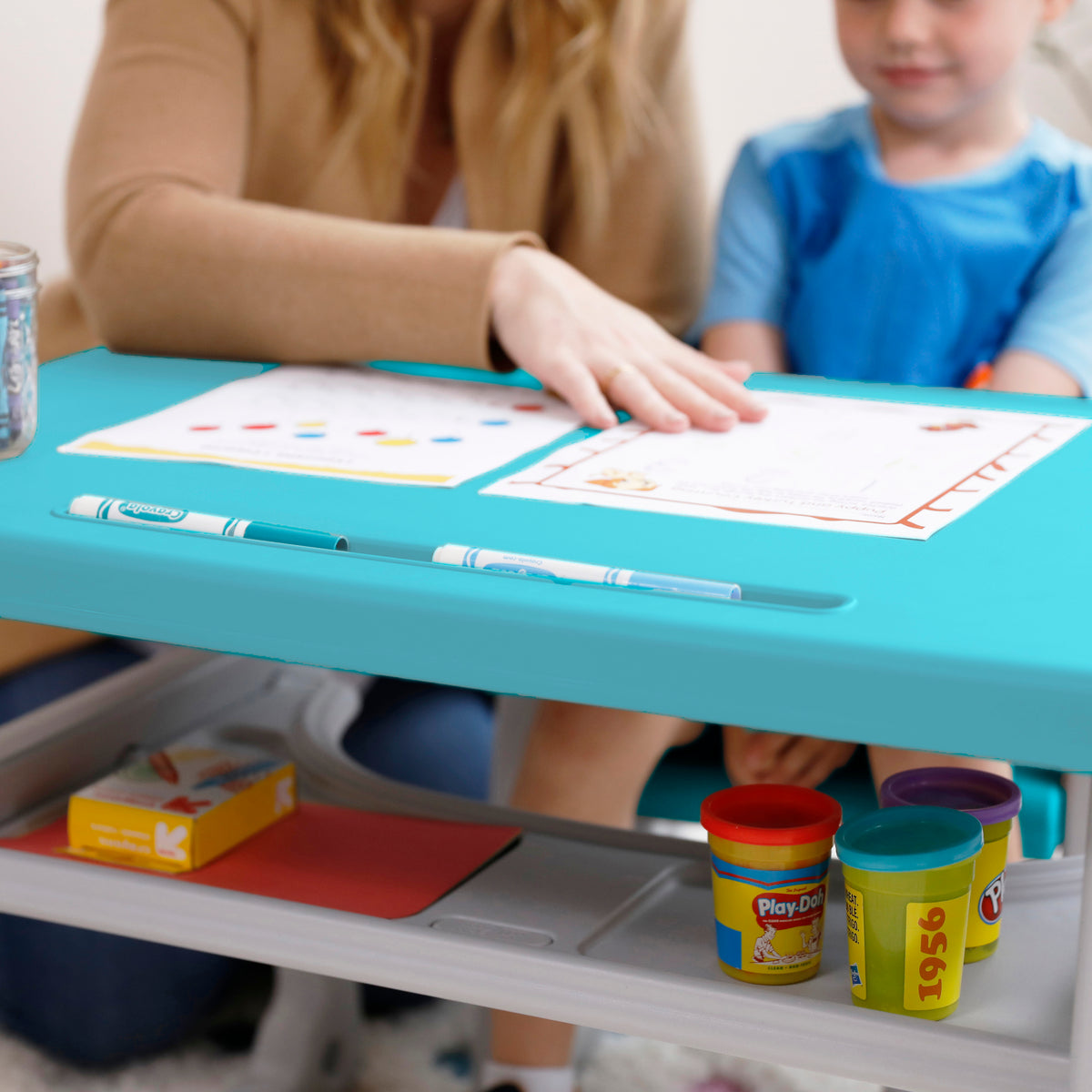 Toddler Plus Desk and Chair Set, 2-Piece