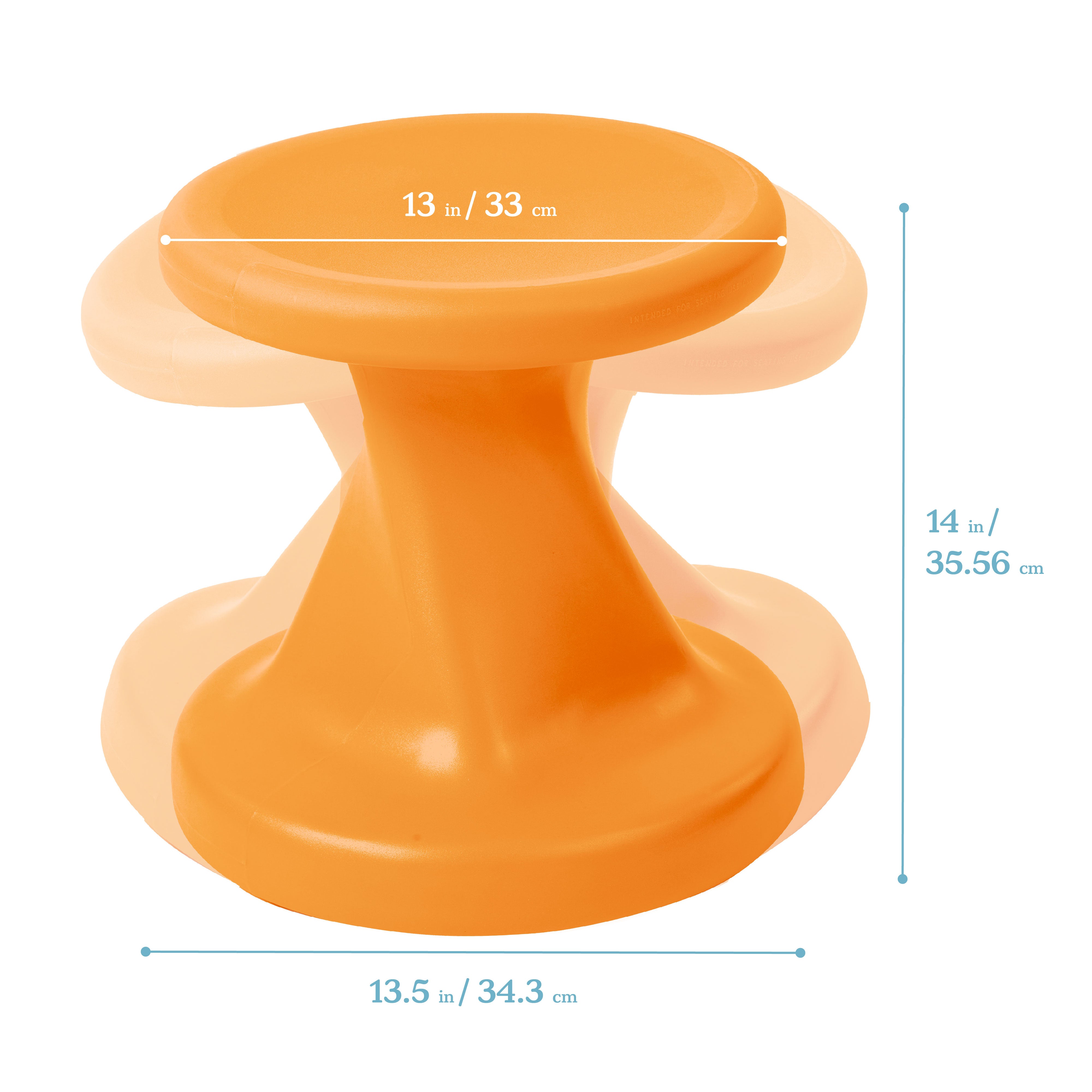Twist Wobble Stool, 14in Seat Height
