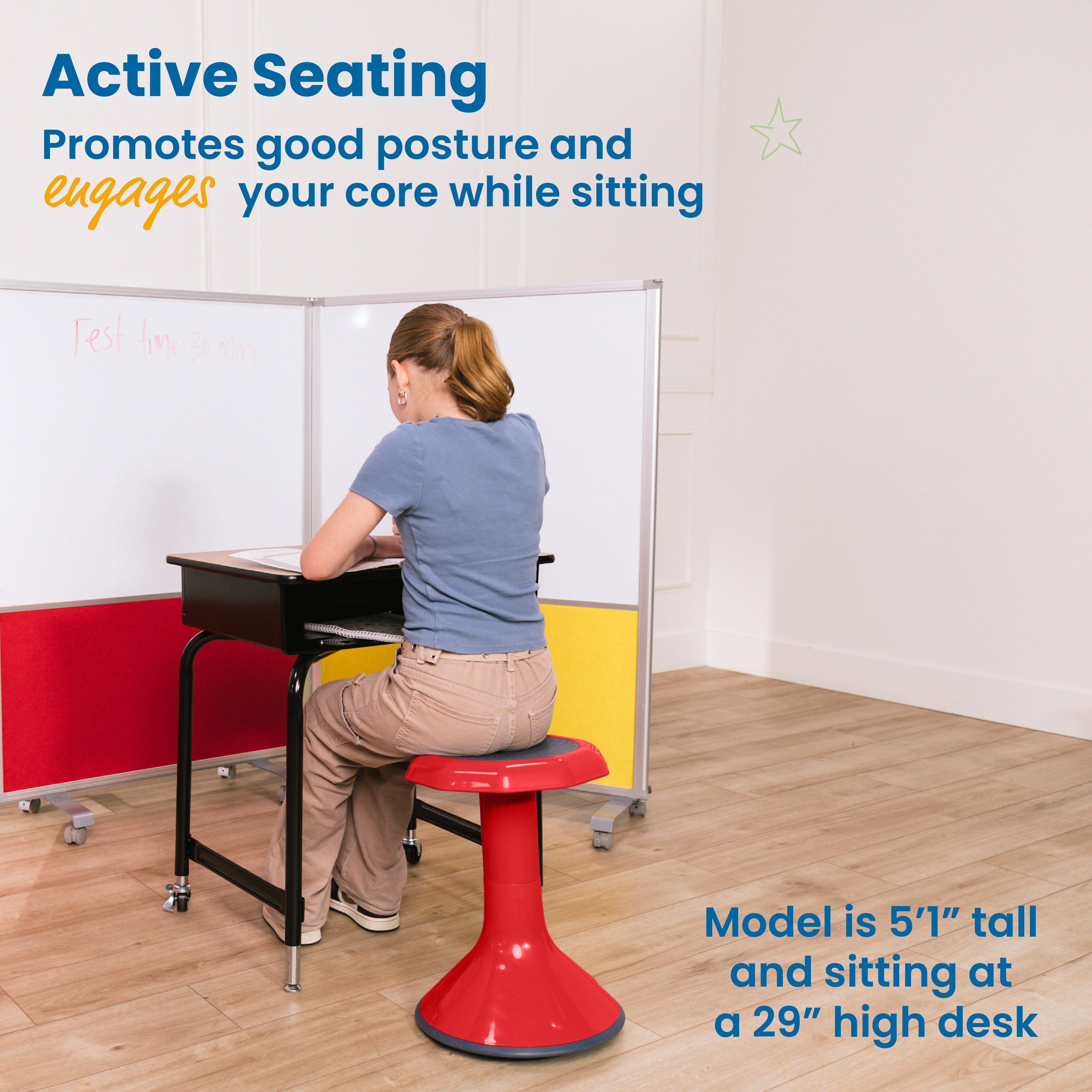ACE Active Core Engagement Wobble Stool, 18-Inch Seat Height