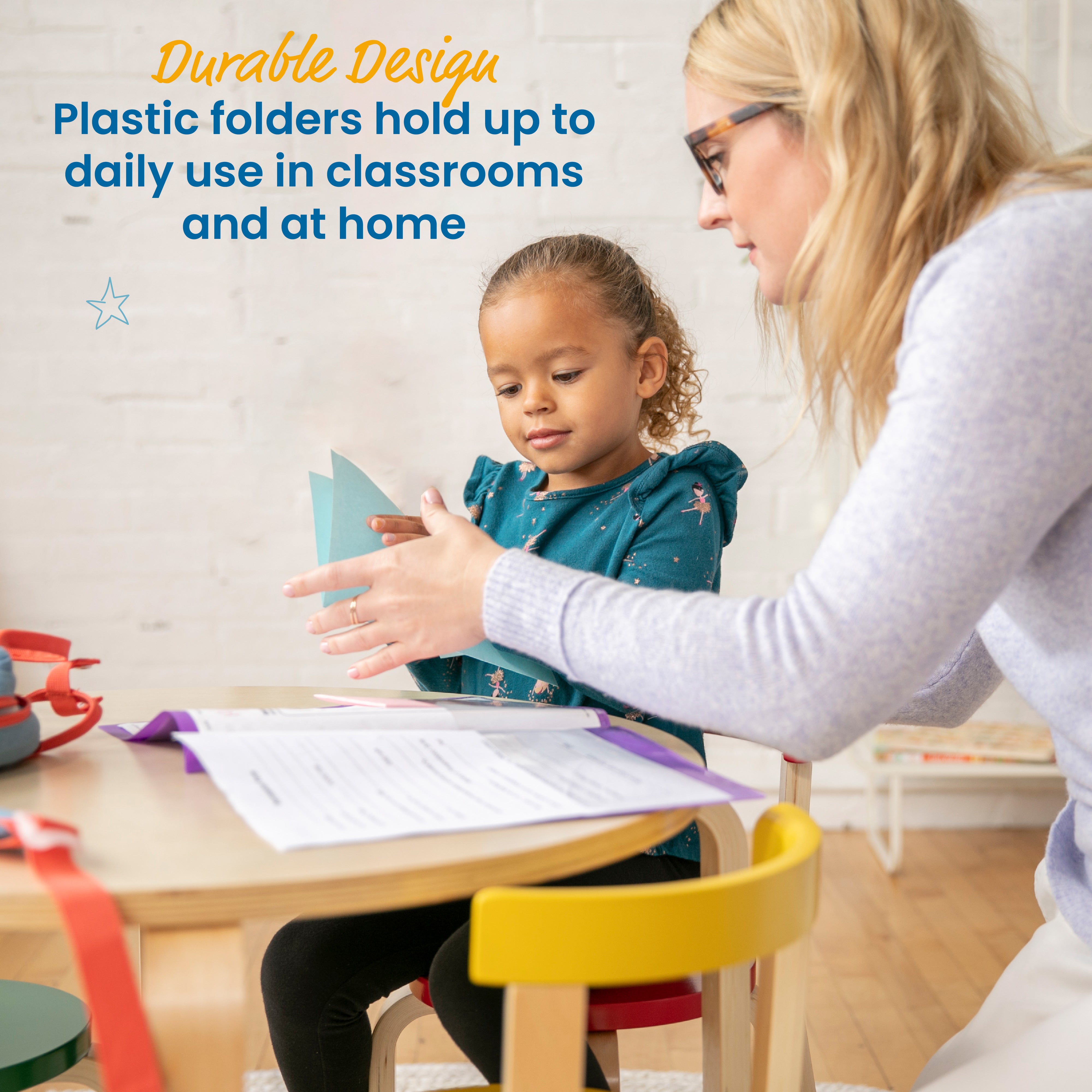 2-Pocket Parent-Teacher Classroom Communication Folder, 36-Piece