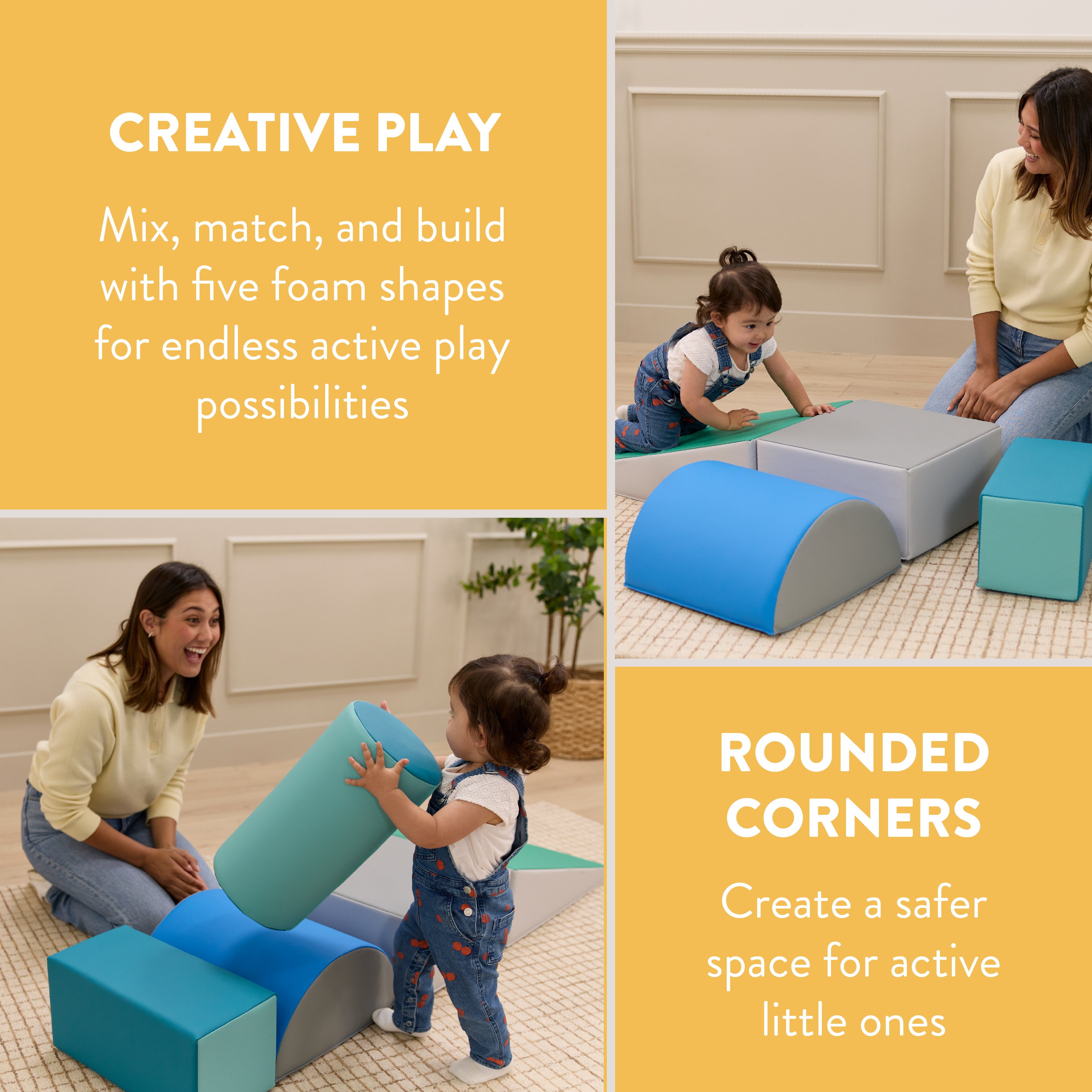 Step, Crawl and Slide Playset, 5-Piece