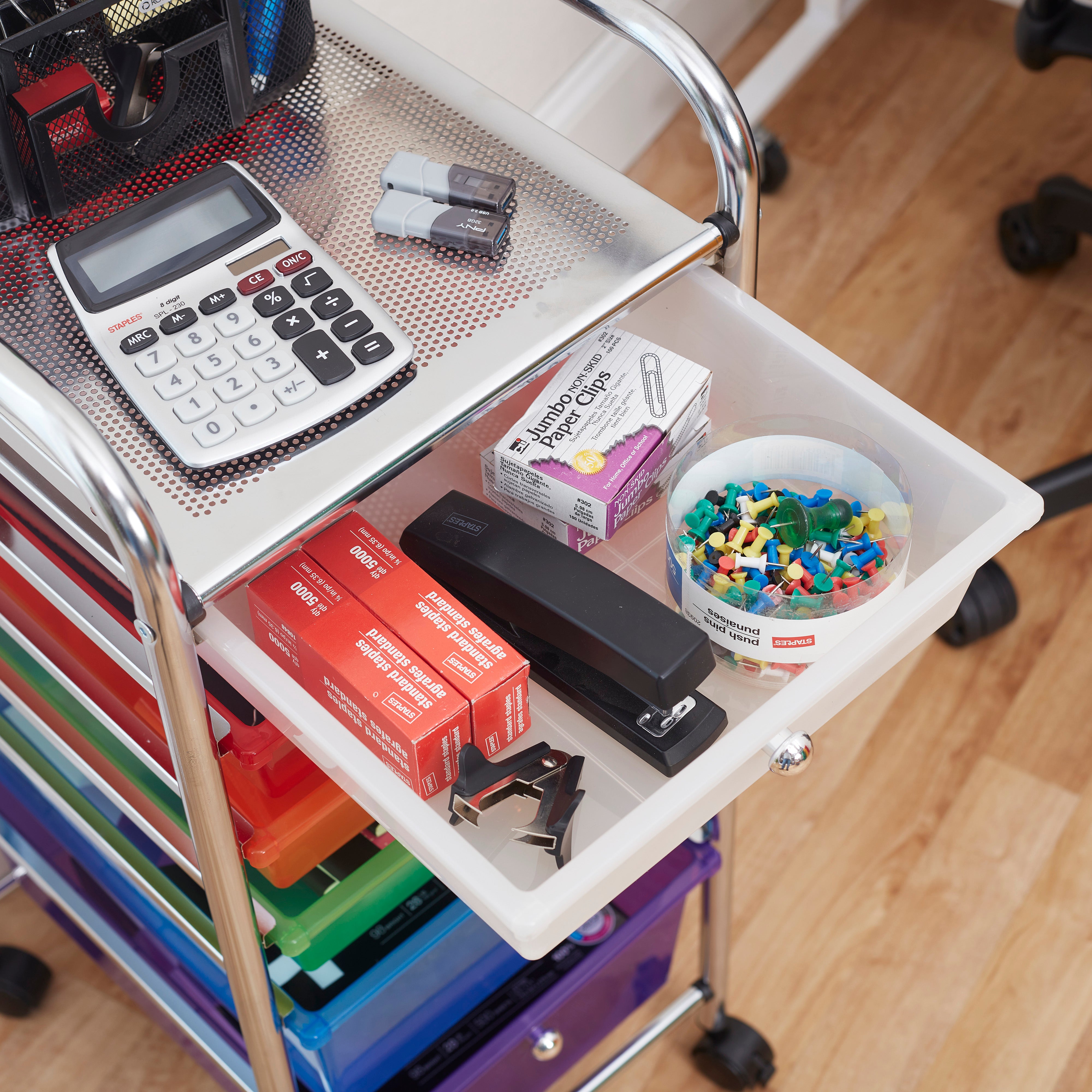 6-Drawer Everyday Rolling Utility Storage Cart