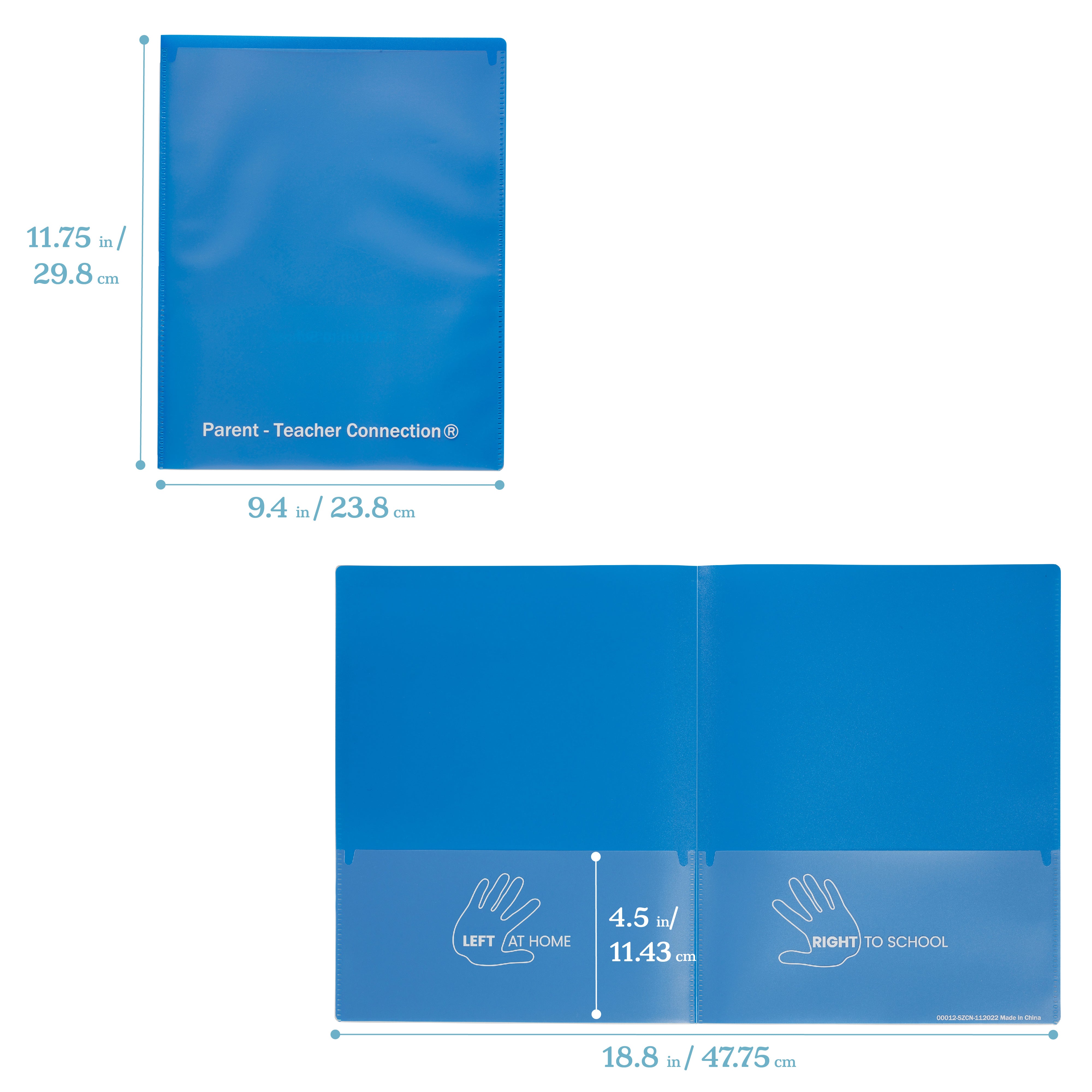 2-Pocket Parent-Teacher Classroom Communication Folder, 36-Piece