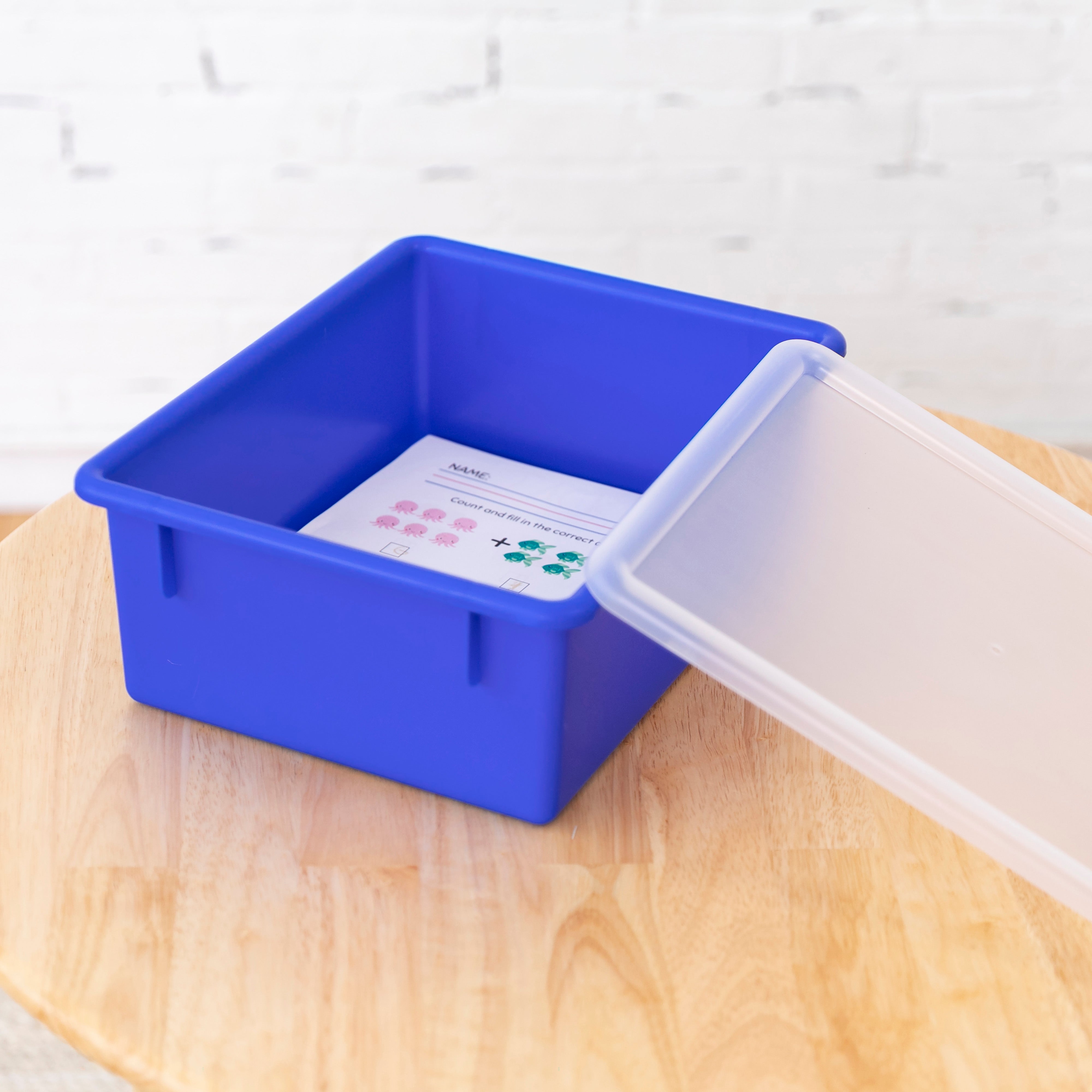 Letter Size Deep Tray with Lid, 10-Piece