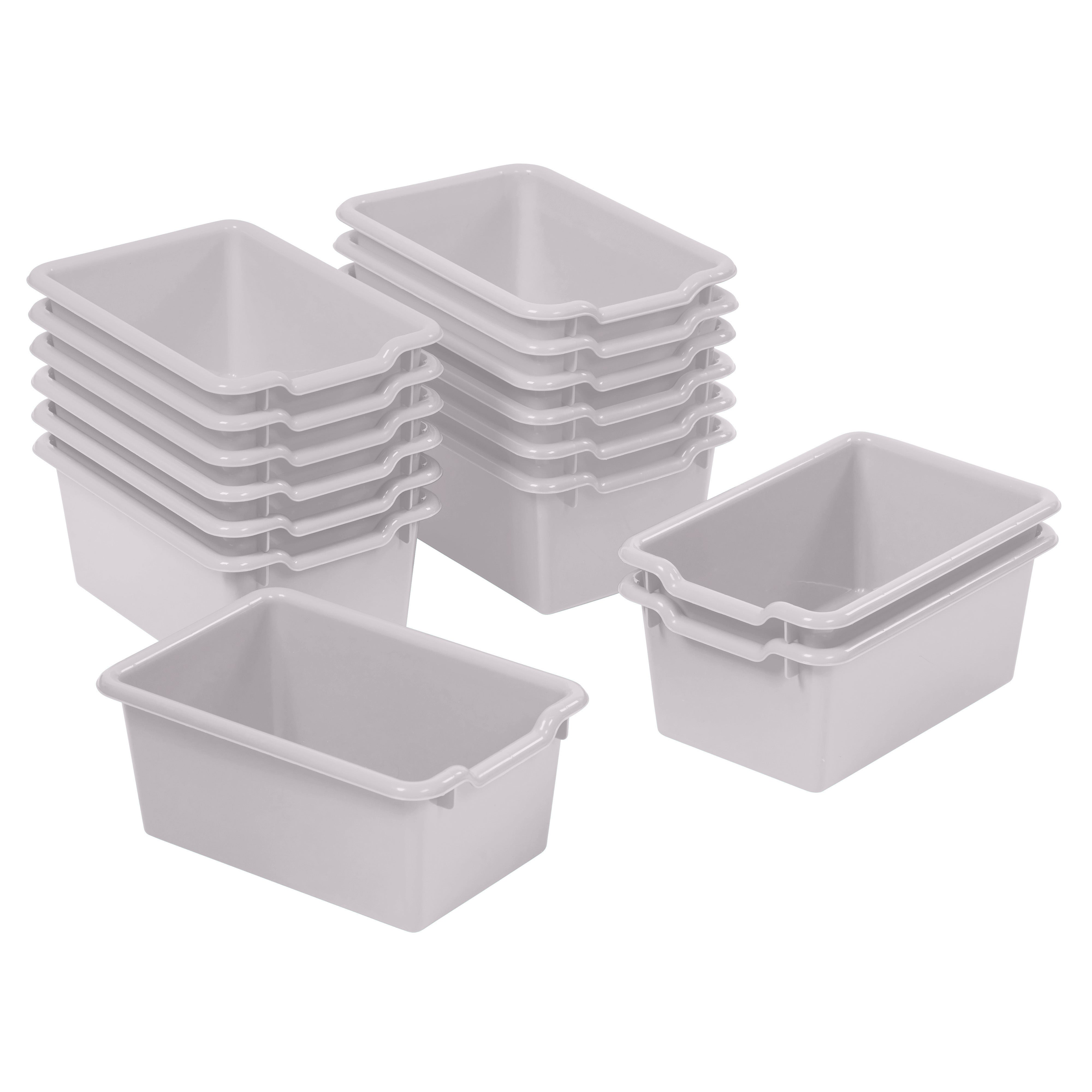 Scoop Front Storage Bin, 15-Piece