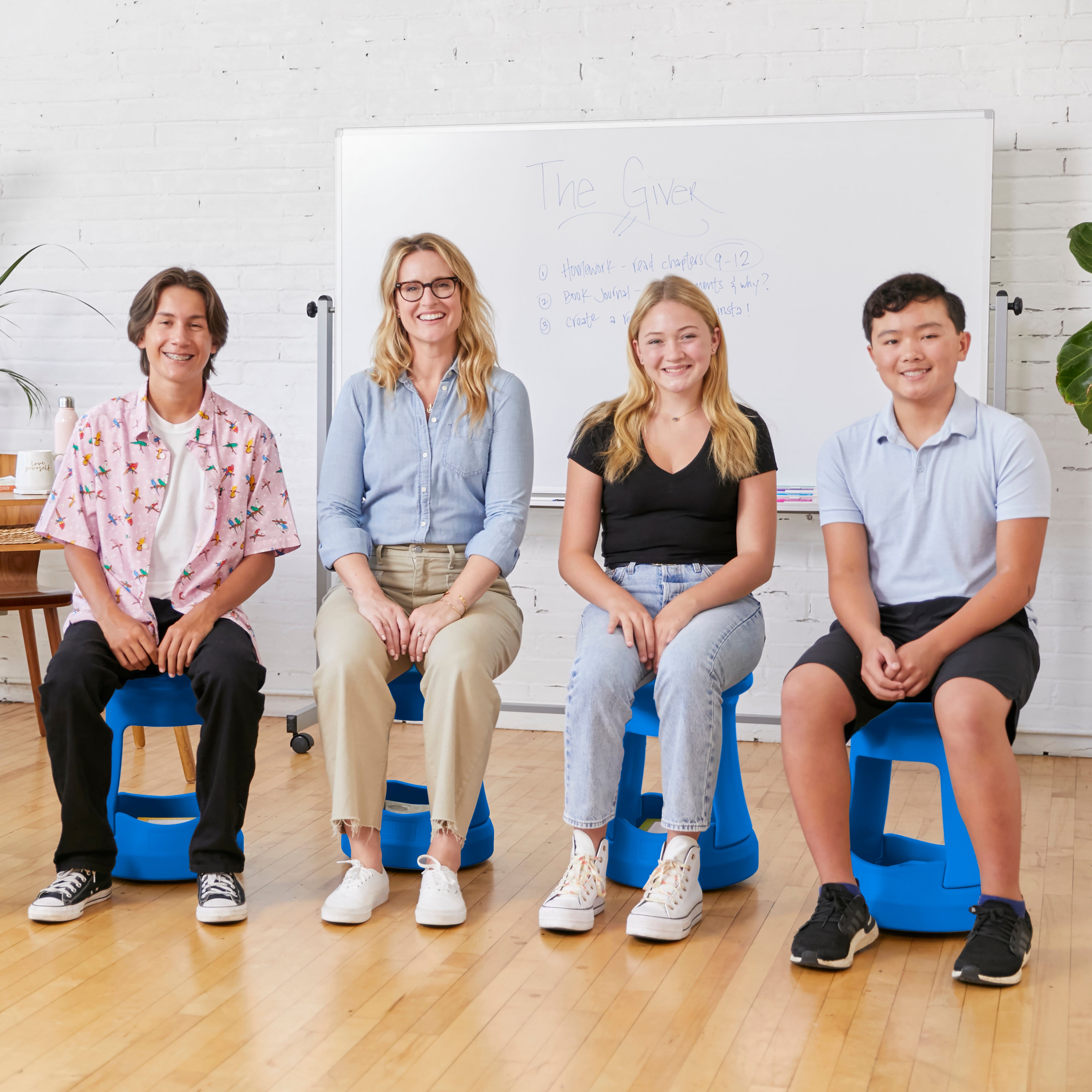 Storage Wobble Stool, 18in Seat Height