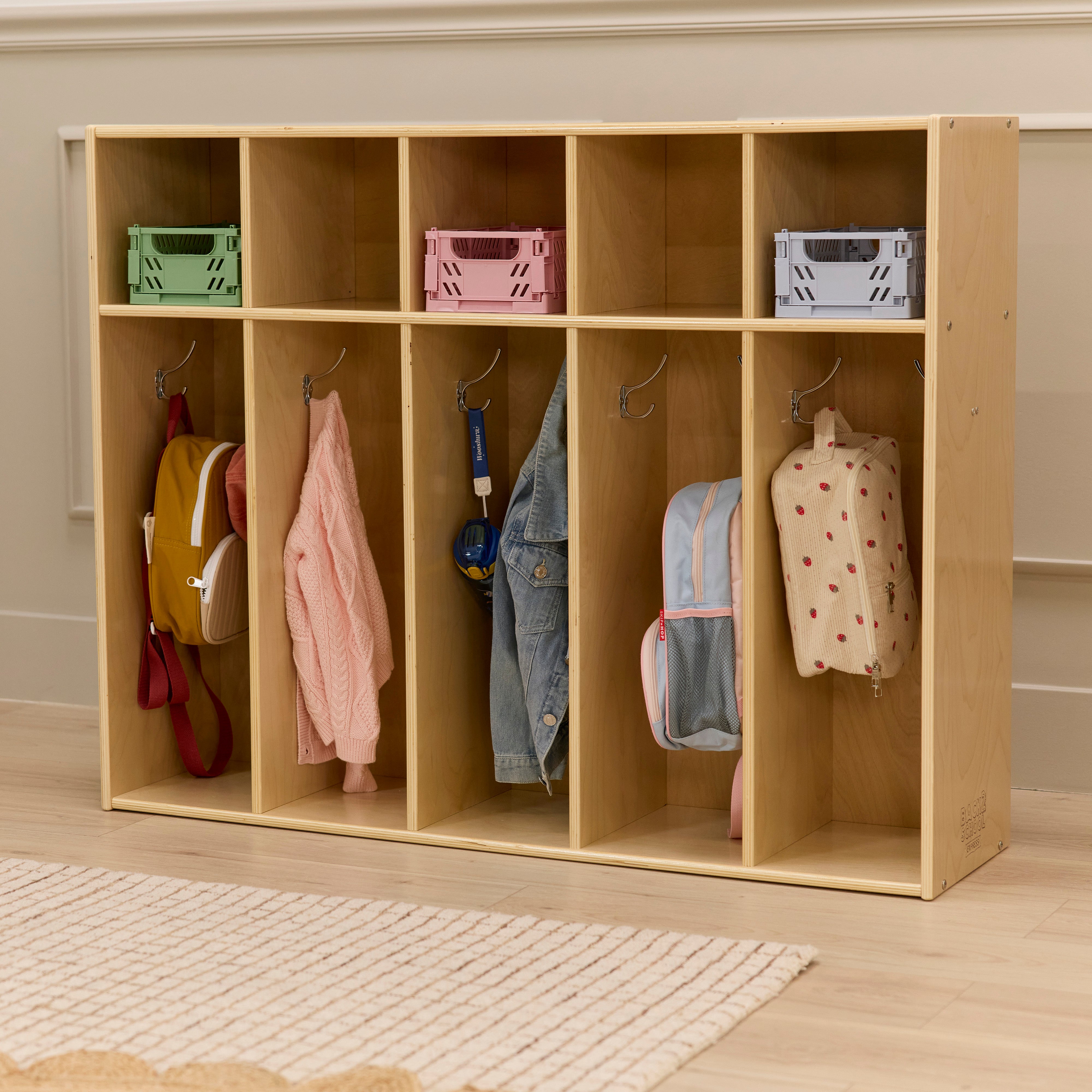 Sleekline 5-Section Toddler Storage Coat Locker