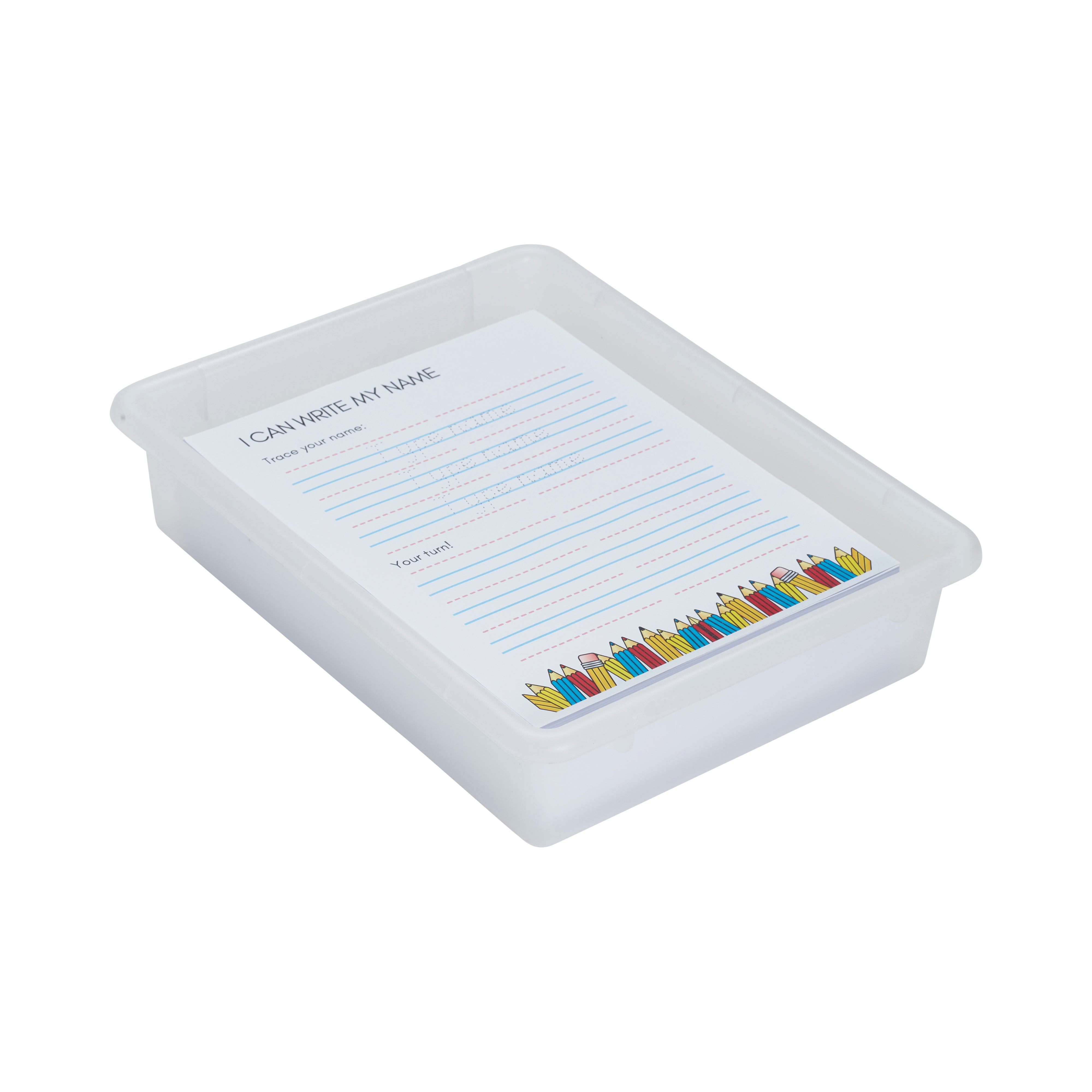 Letter Size Tray with Lid, 10-Piece