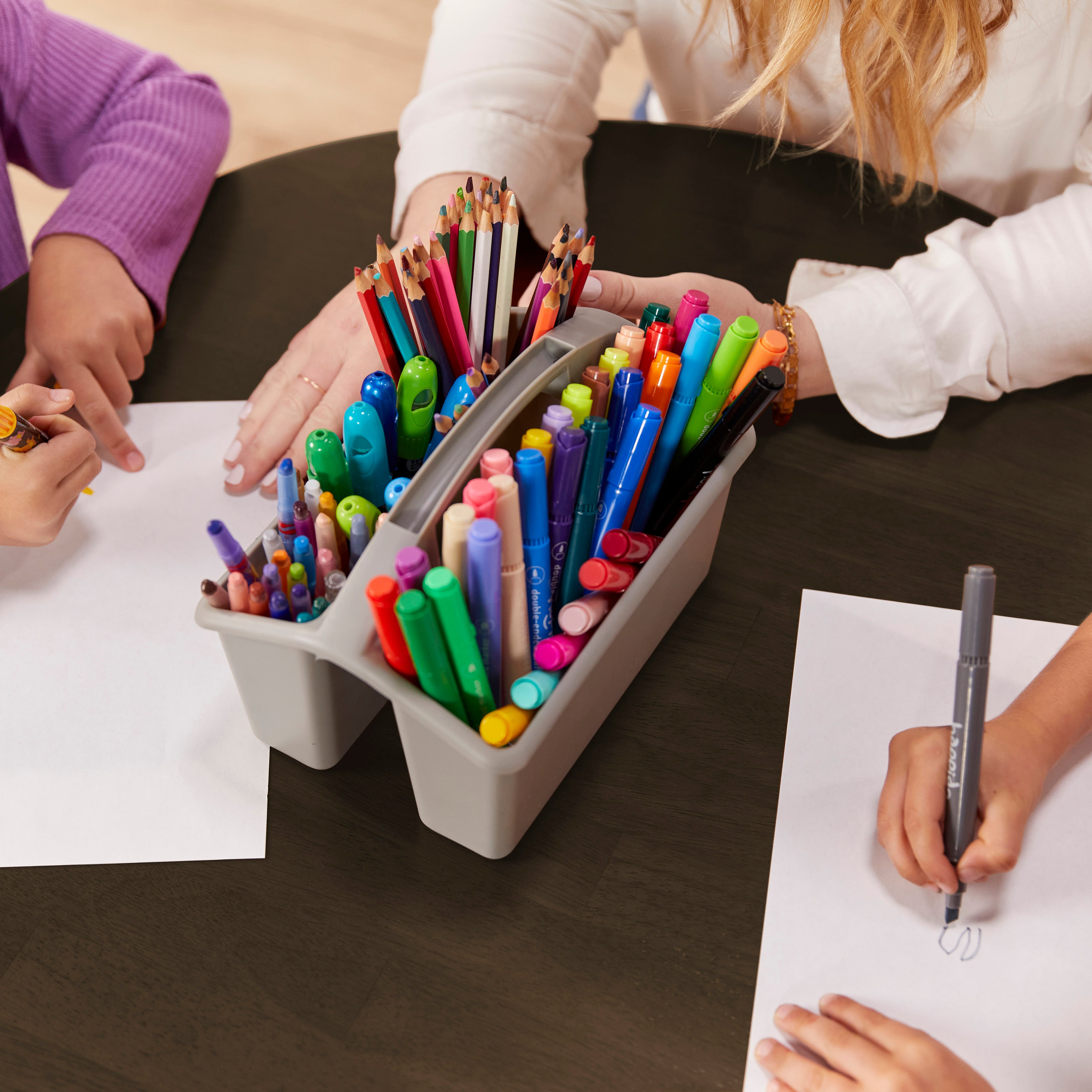 30in D Round Hardwood Table with 22in Legs