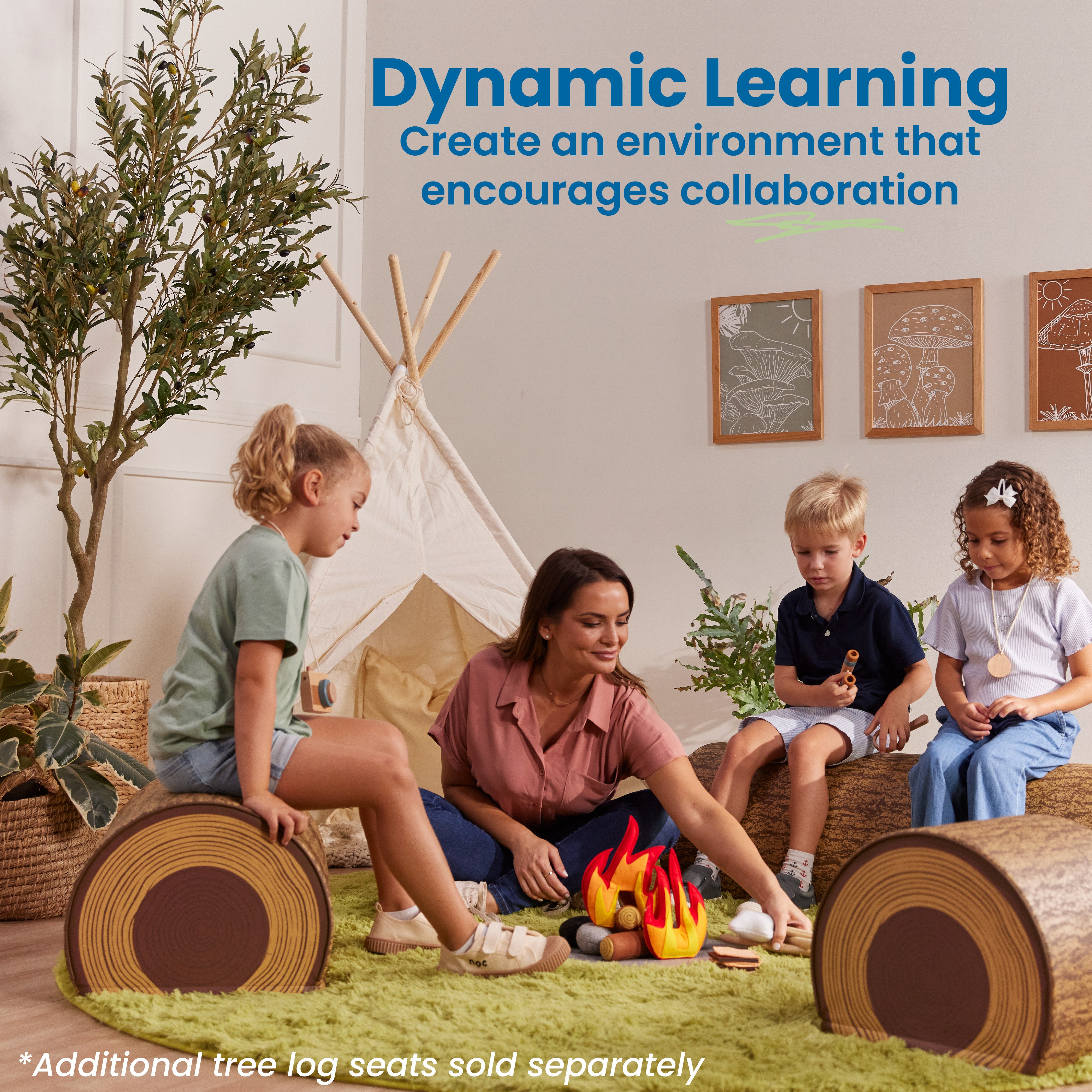 Tree Log Bench, 12in