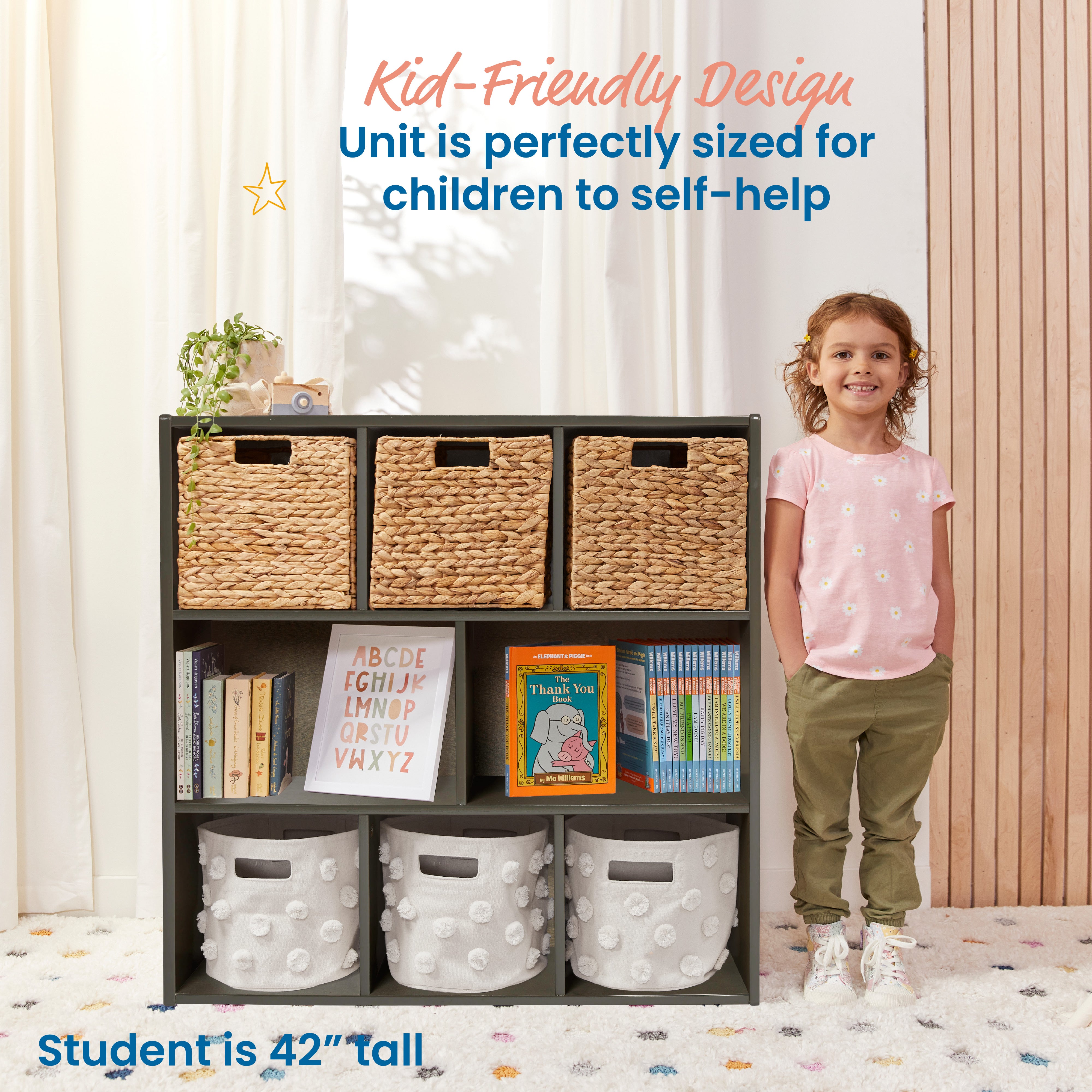 Streamline 8-Compartment Storage Cabinet, 36in