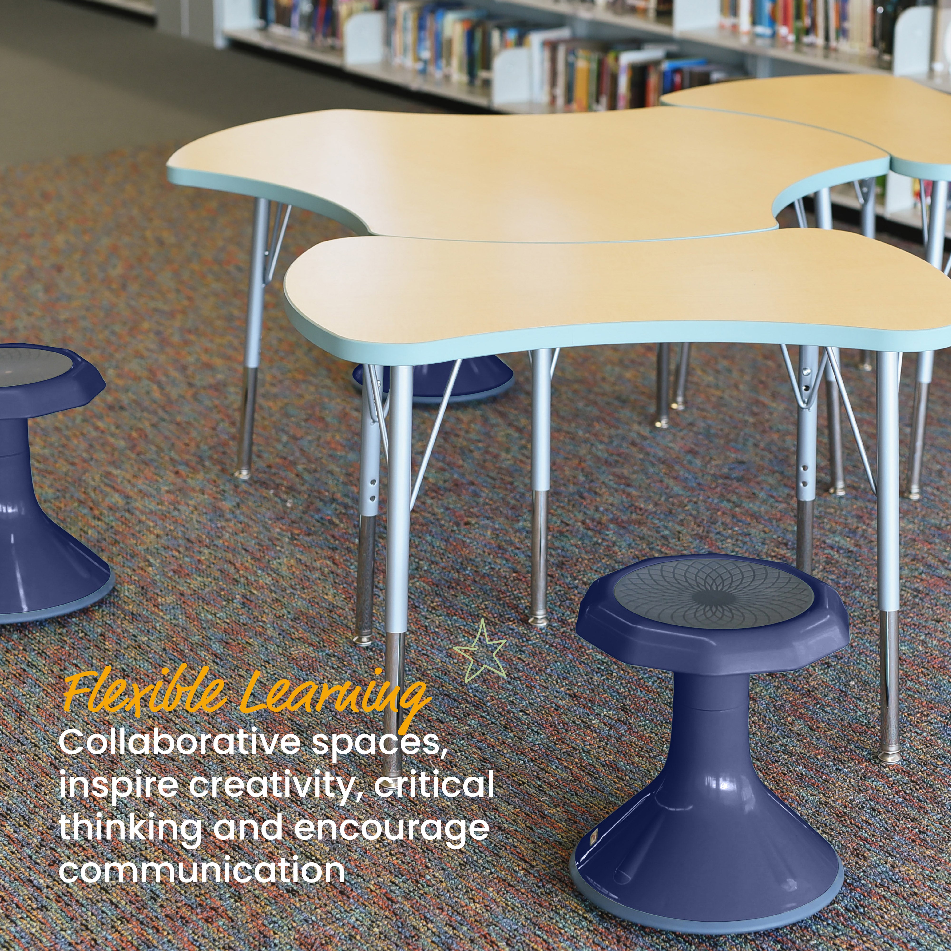ACE Active Core Engagement Wobble Stool, 15-Inch Seat Height