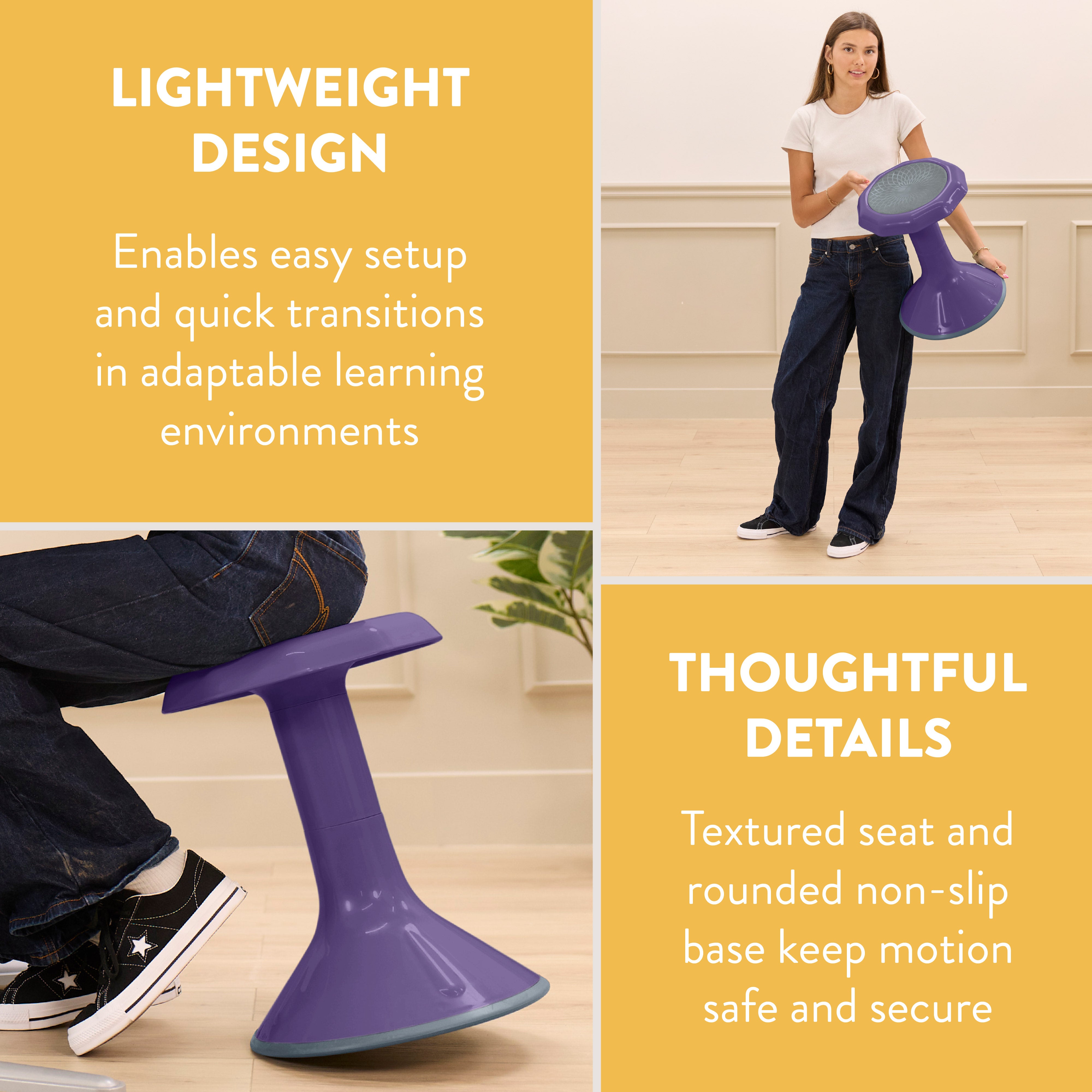 Wobble Sensory Stool, 18in Seat Height