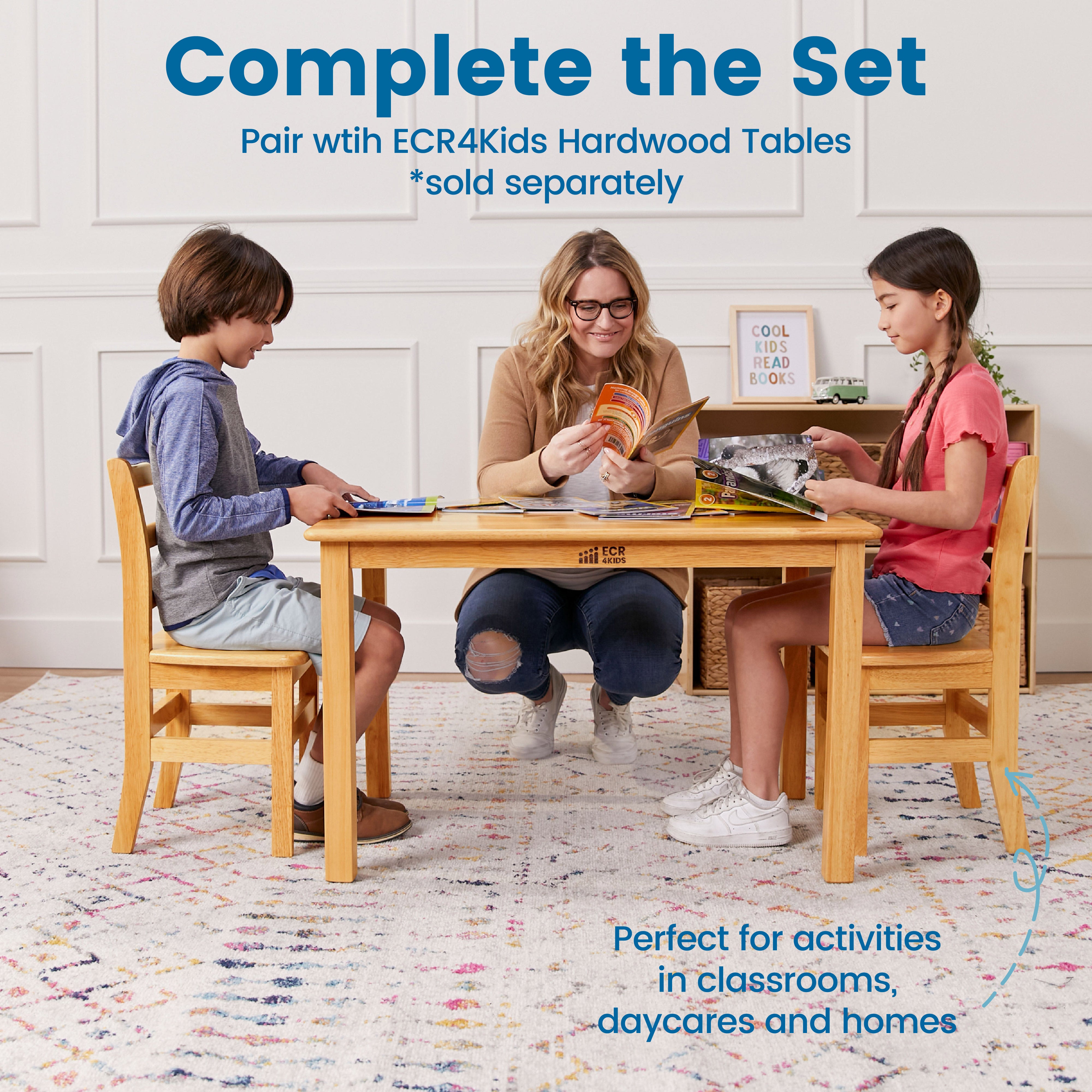 Three Rung Ladderback Chair, 2-Pack