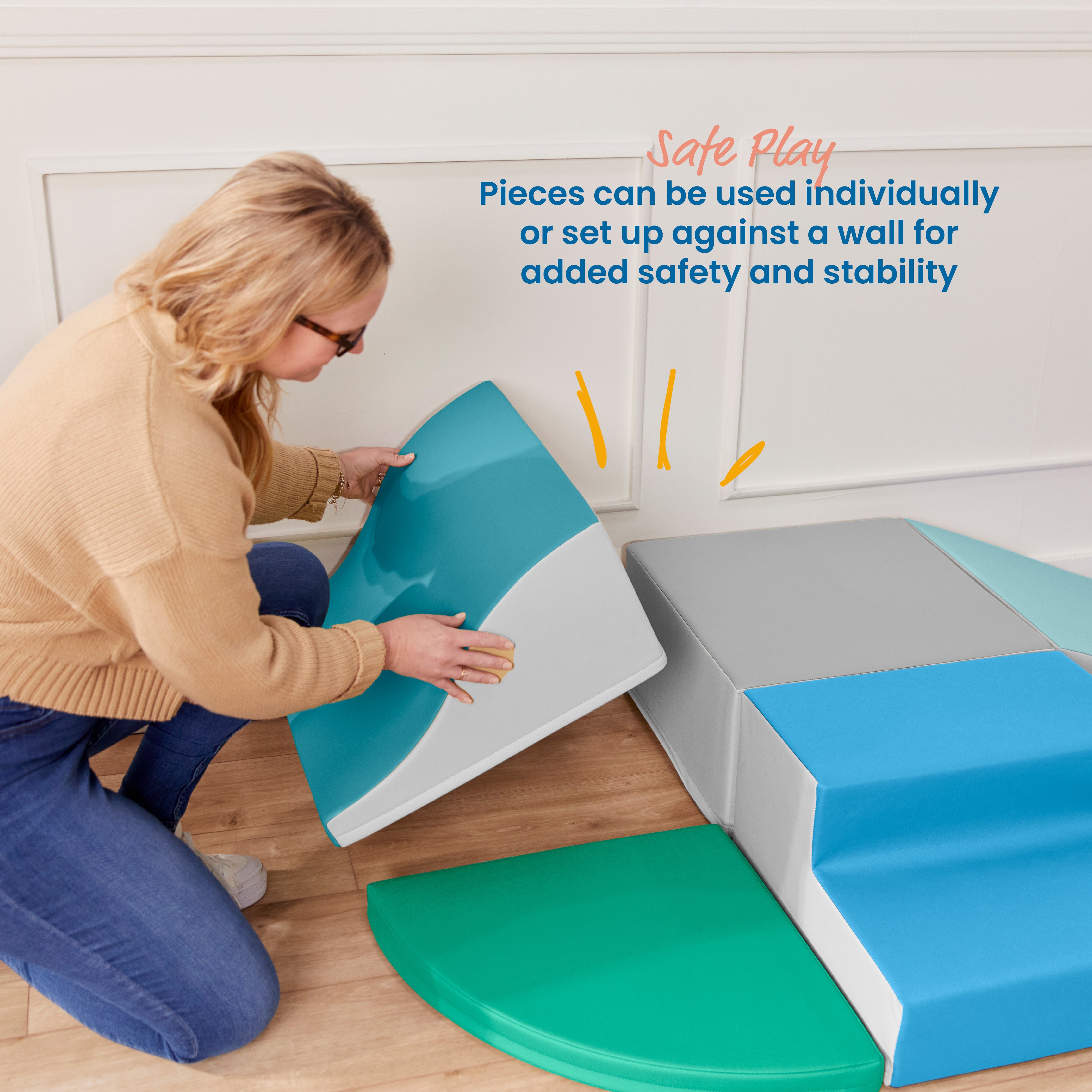SoftZone Little Me Wall Climb and Slide, 6-Piece