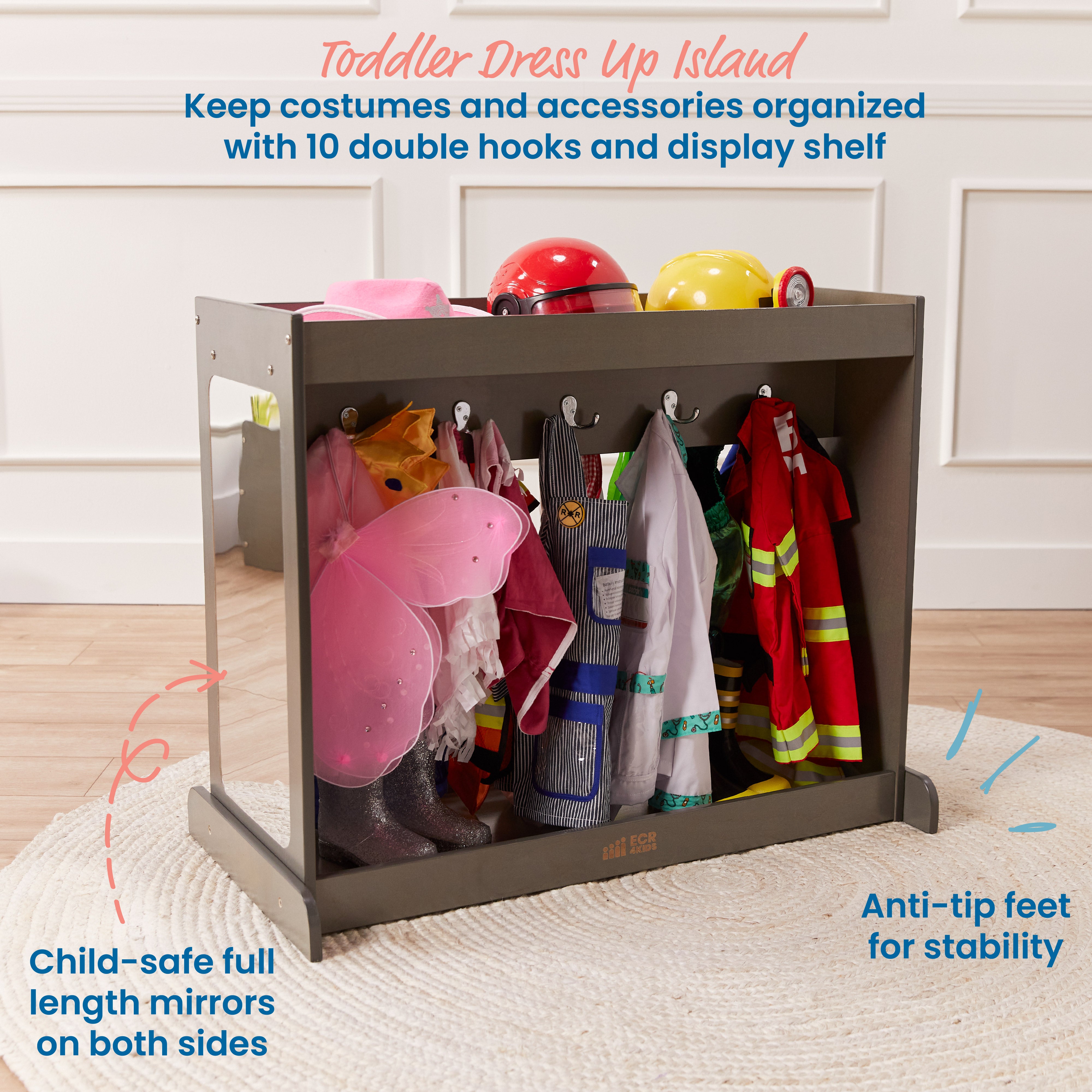 Streamline Toddler Dress-Up Island