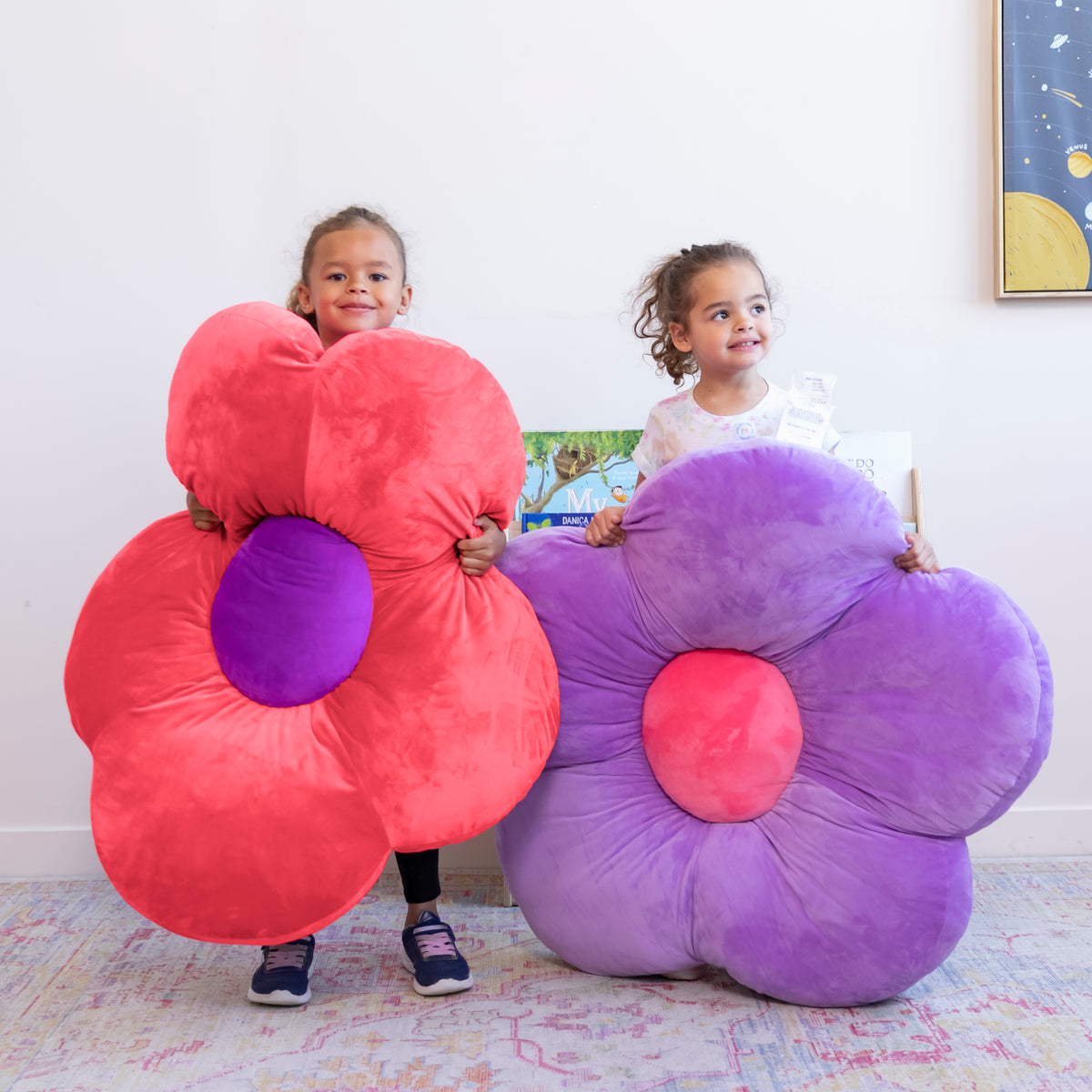 Flower Floor Pillow, 35in