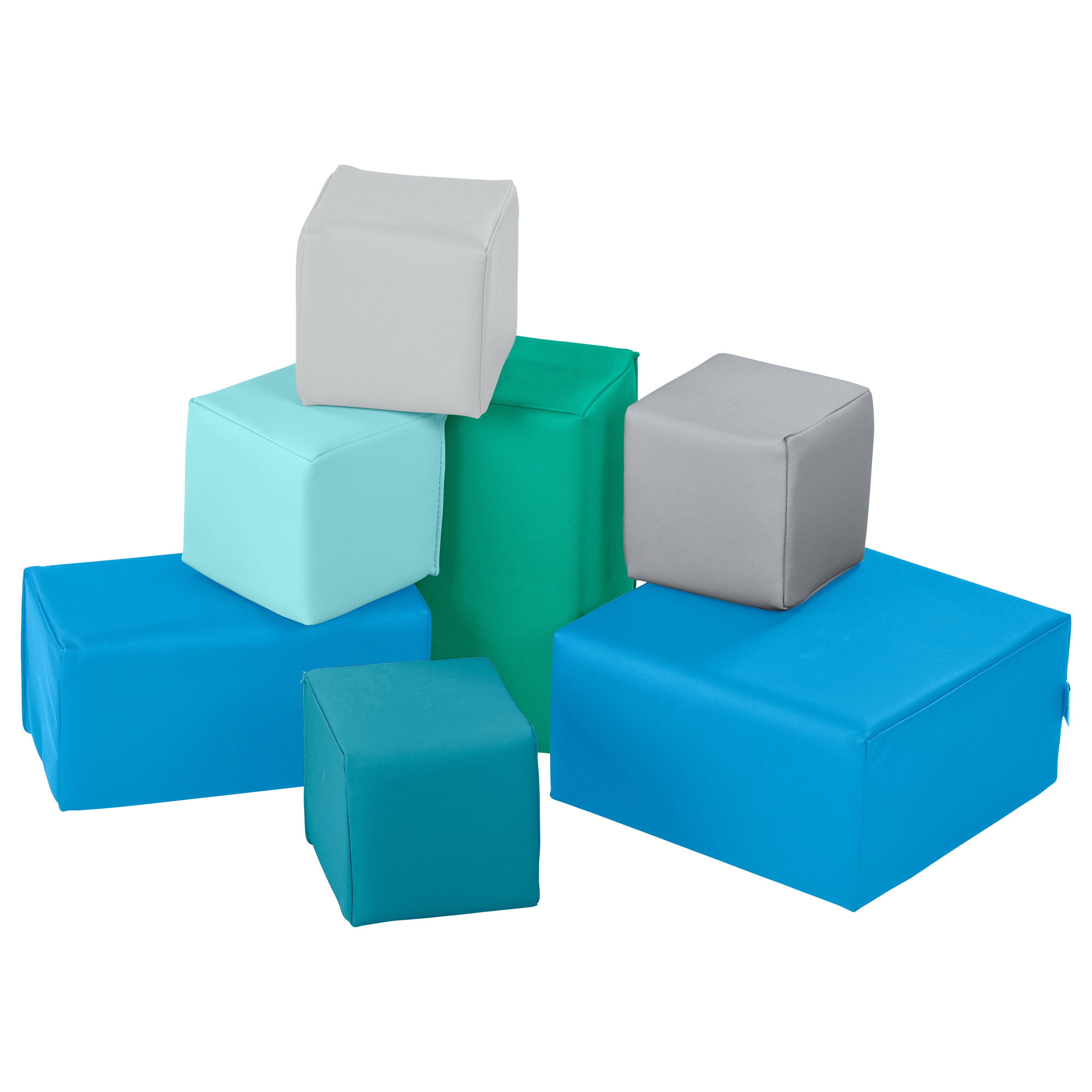 EarlyBuilder Foam Stacking Block Set, Large, 7-Piece