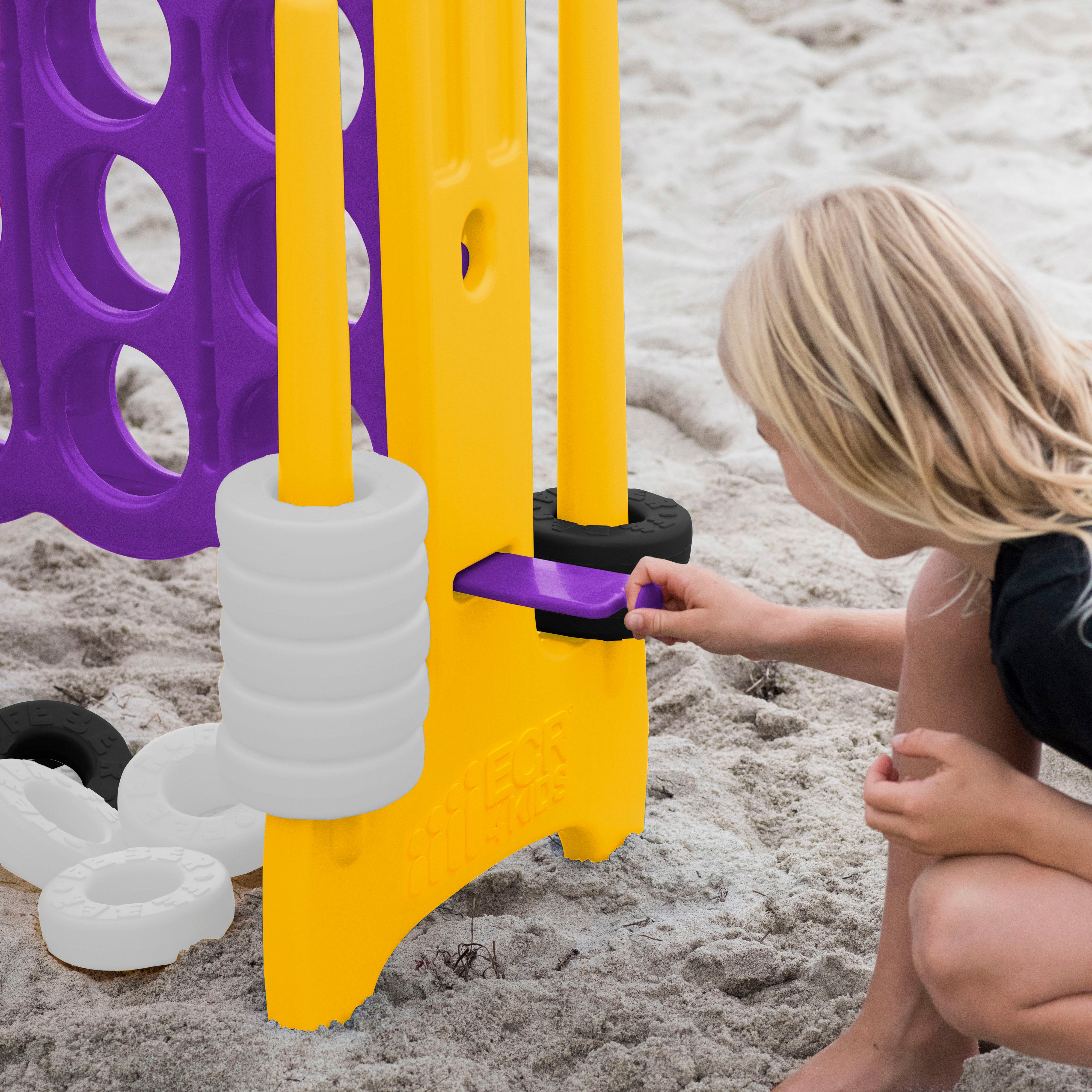 Jumbo 4-To-Score Giant Game with 42 Rings and Reset Sliders