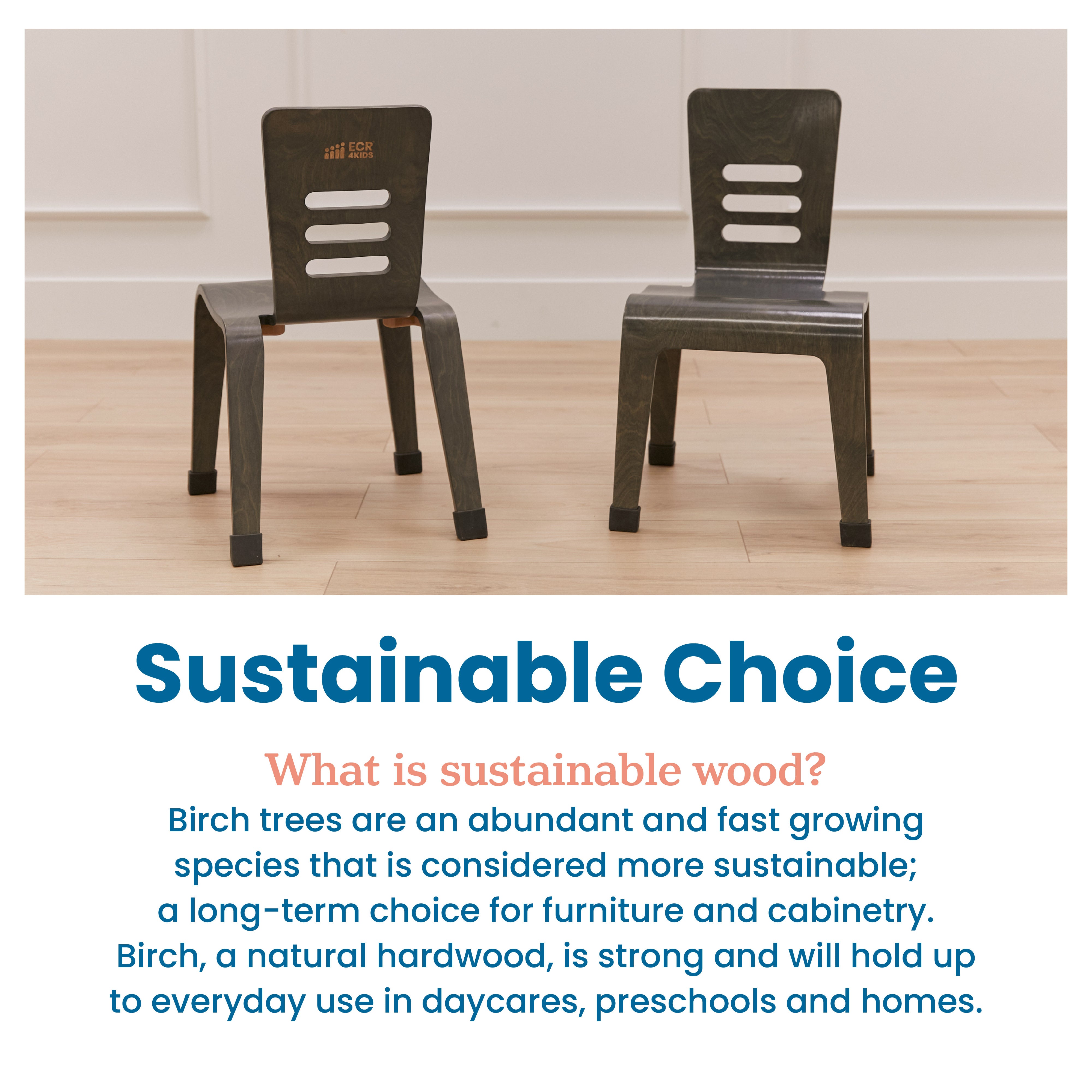 Bentwood Chair, 14in Seat Height, 2-Pack