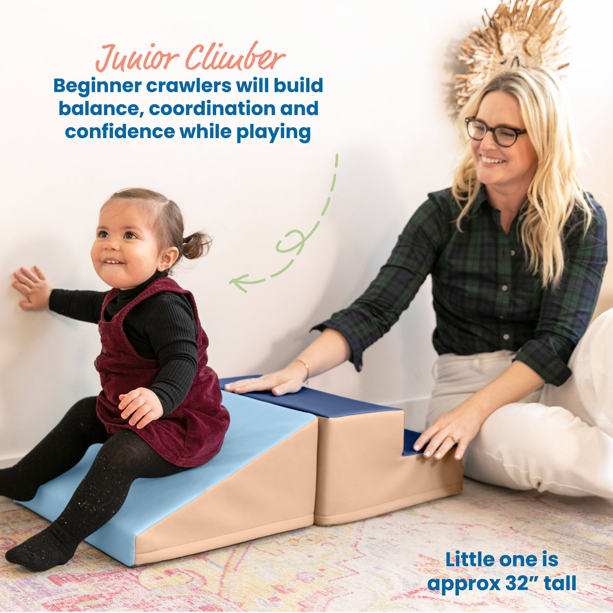 Junior Little Me Step and Slide Wall Climber, 2-Piece