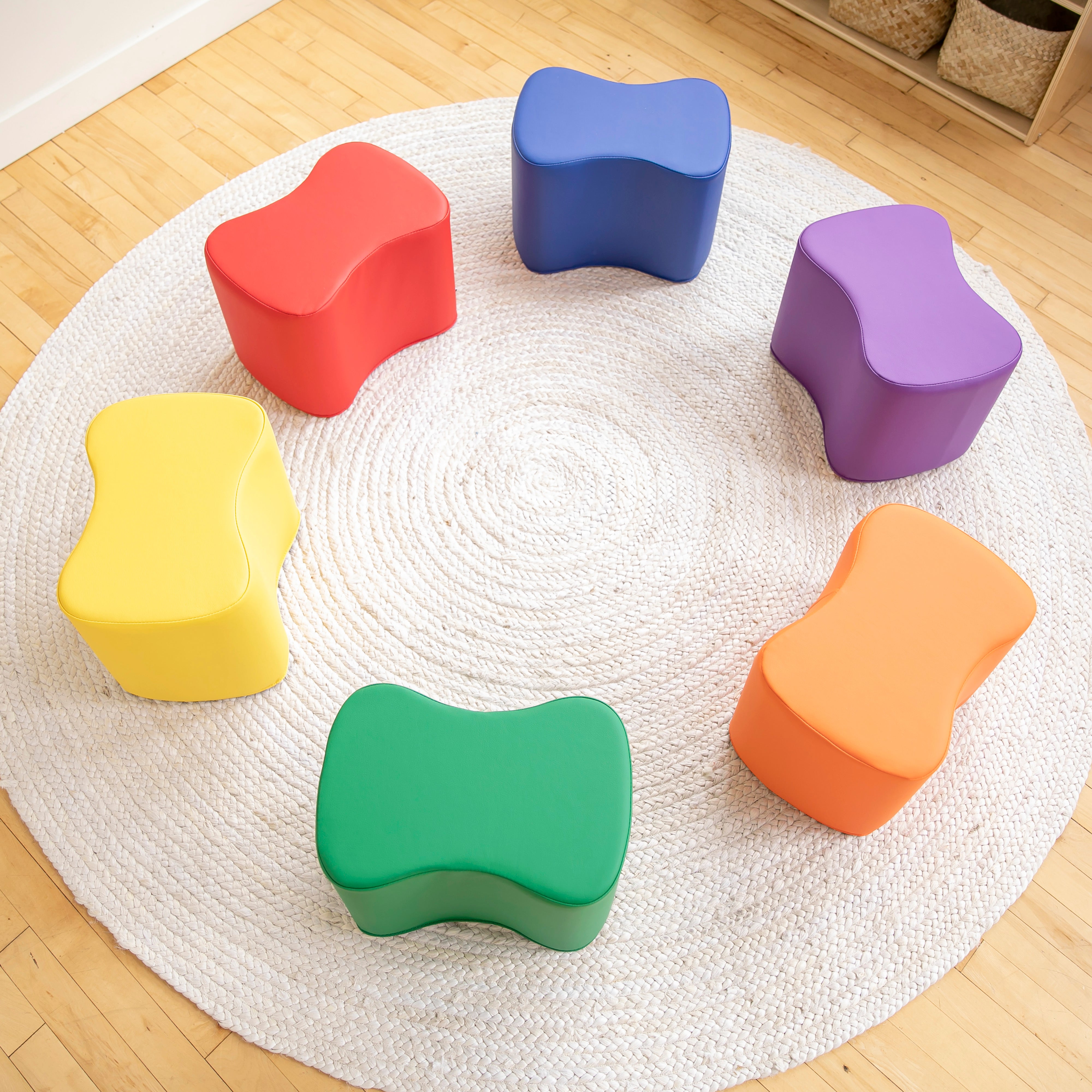 SoftZone Toddler Modular Stool Set, 6-Piece