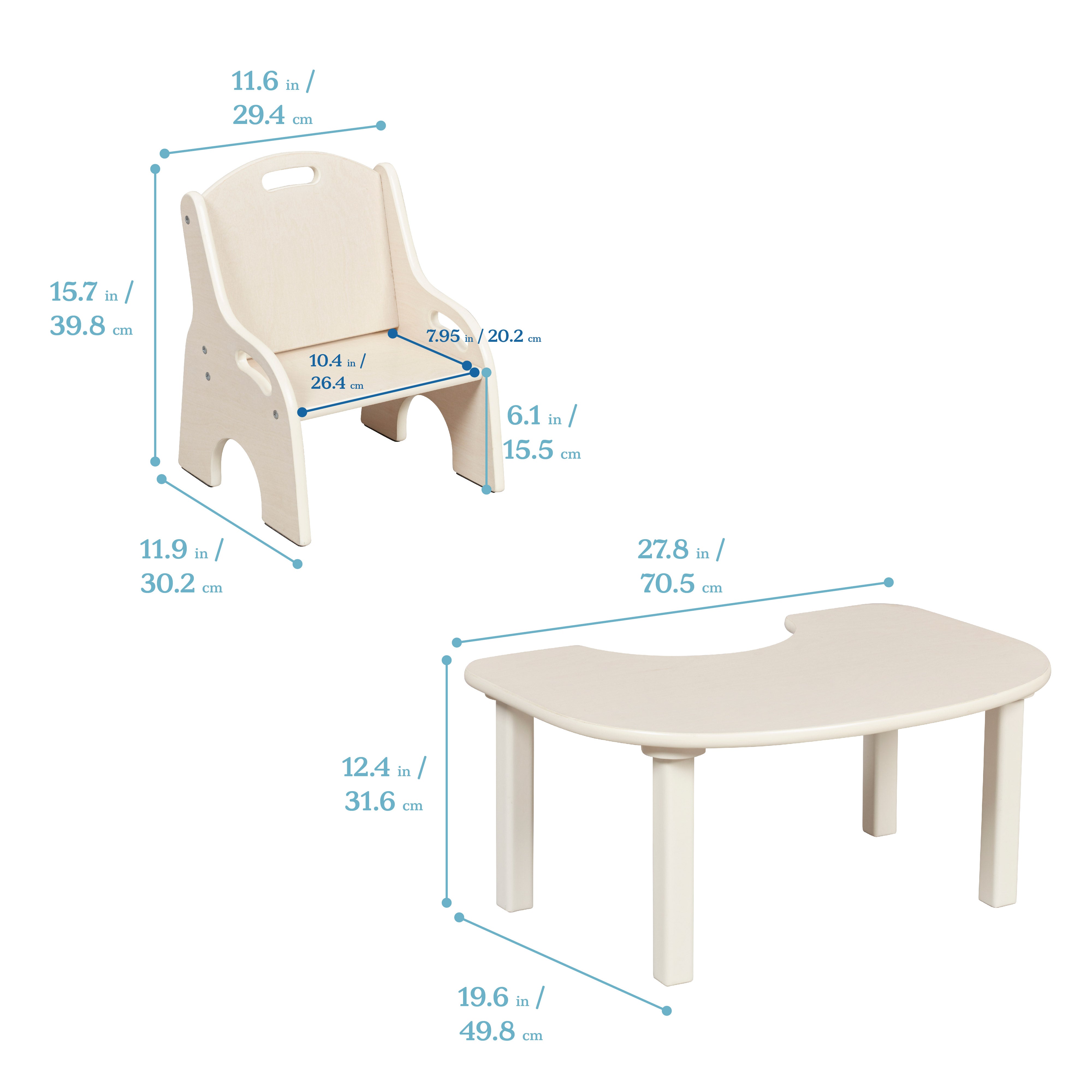 Little Learner Table and Chair Set, 2-Piece