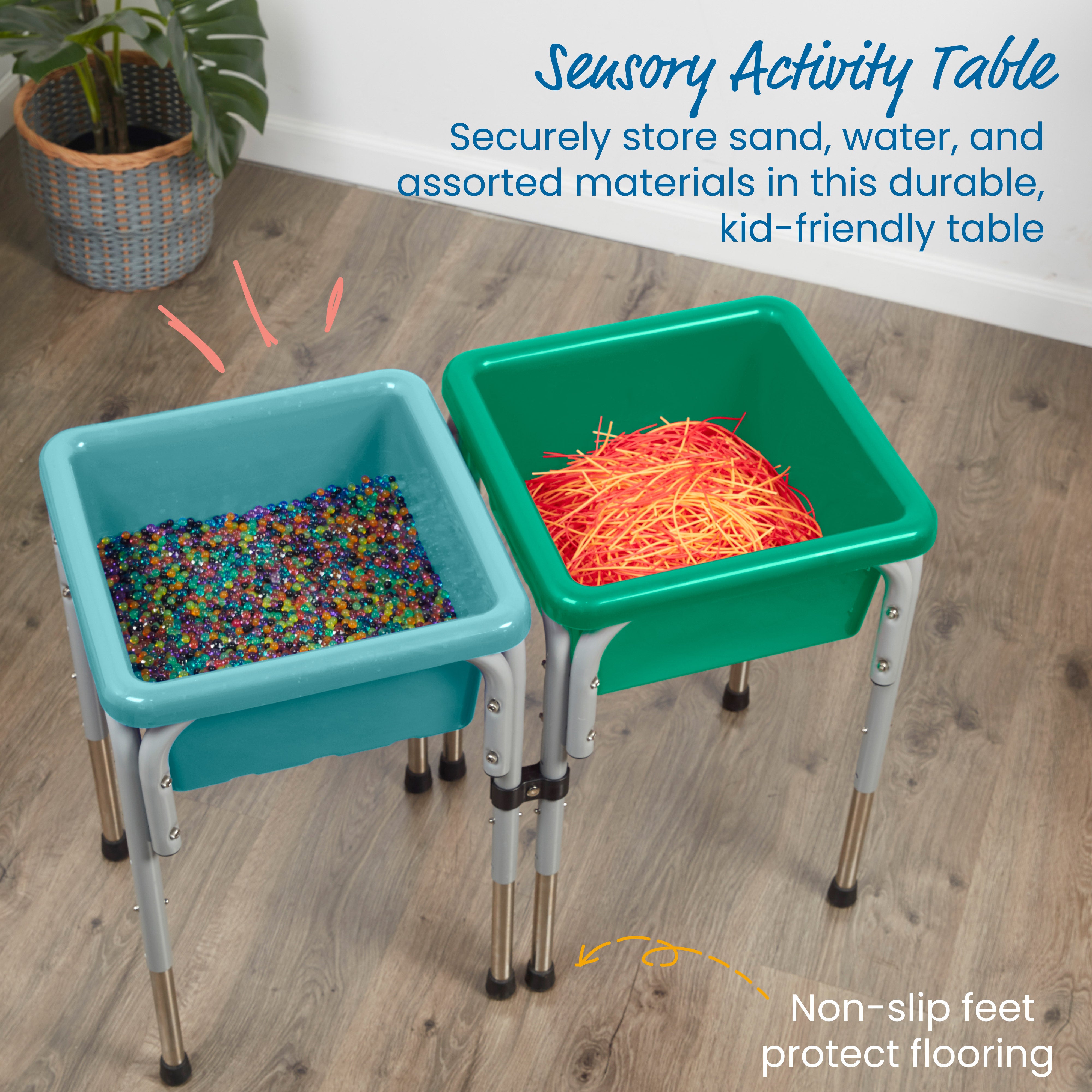 2-Station Sand and Water Adjustable Play Table