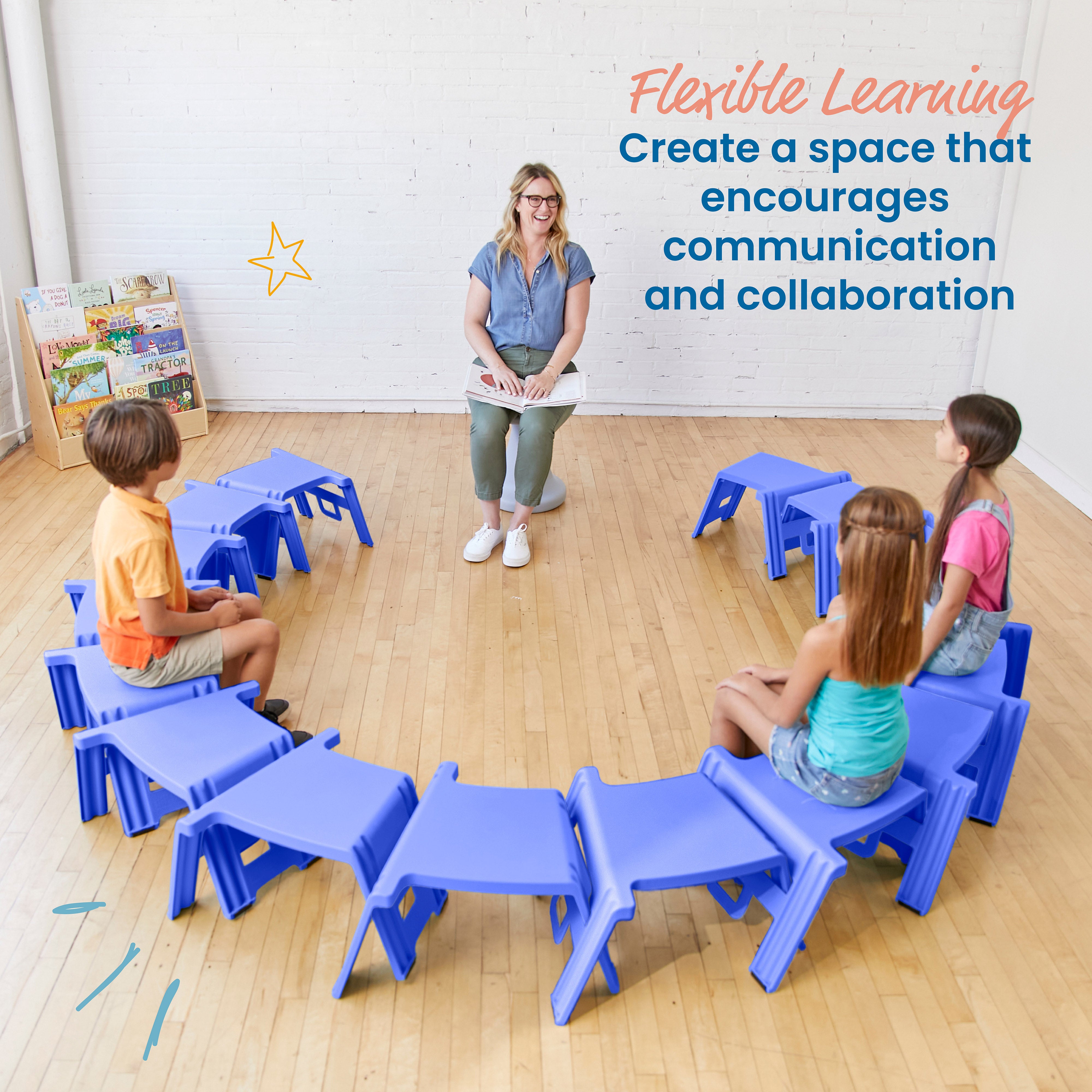 Linking Stool Set, 4-Piece