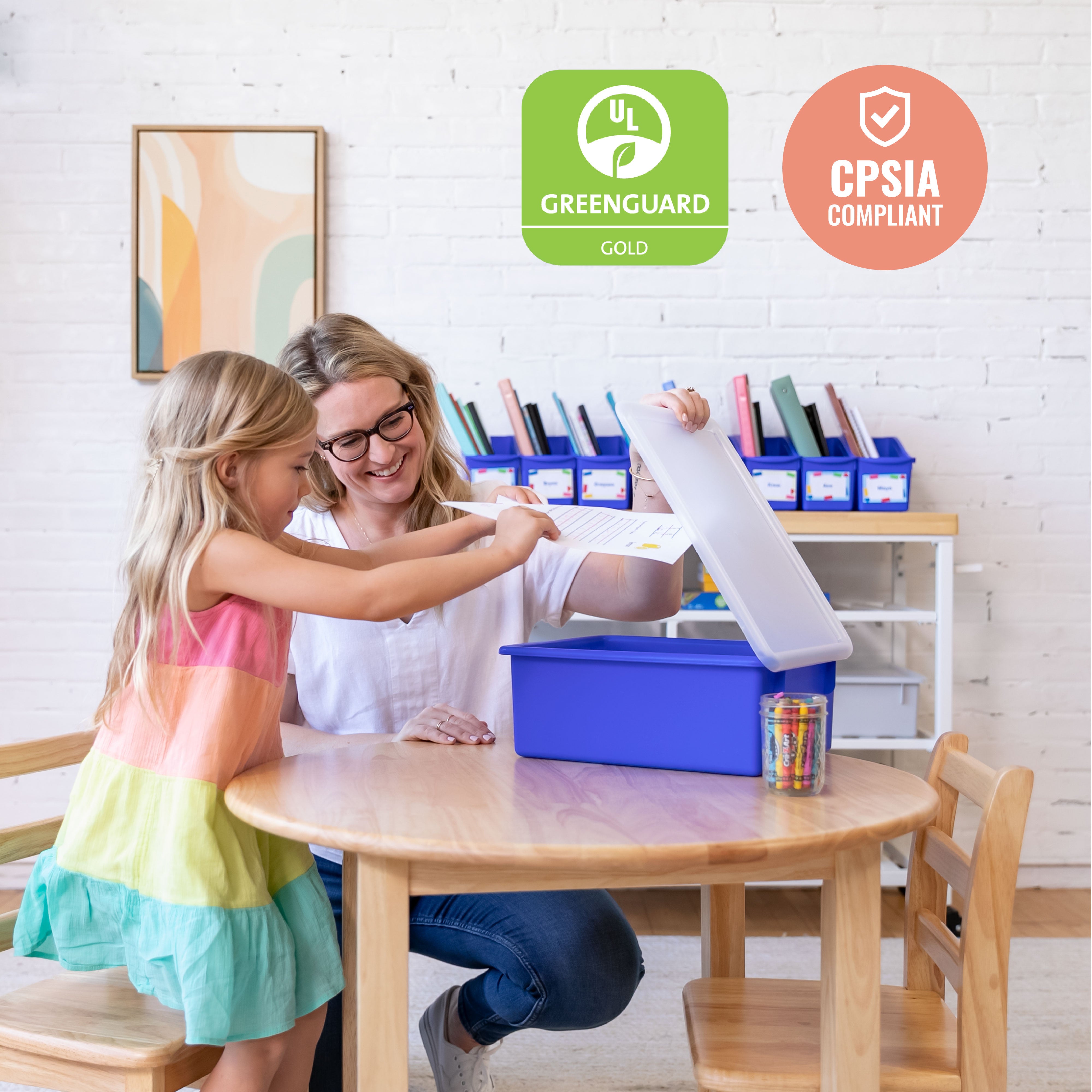 Letter Size Deep Tray with Lid, 10-Piece