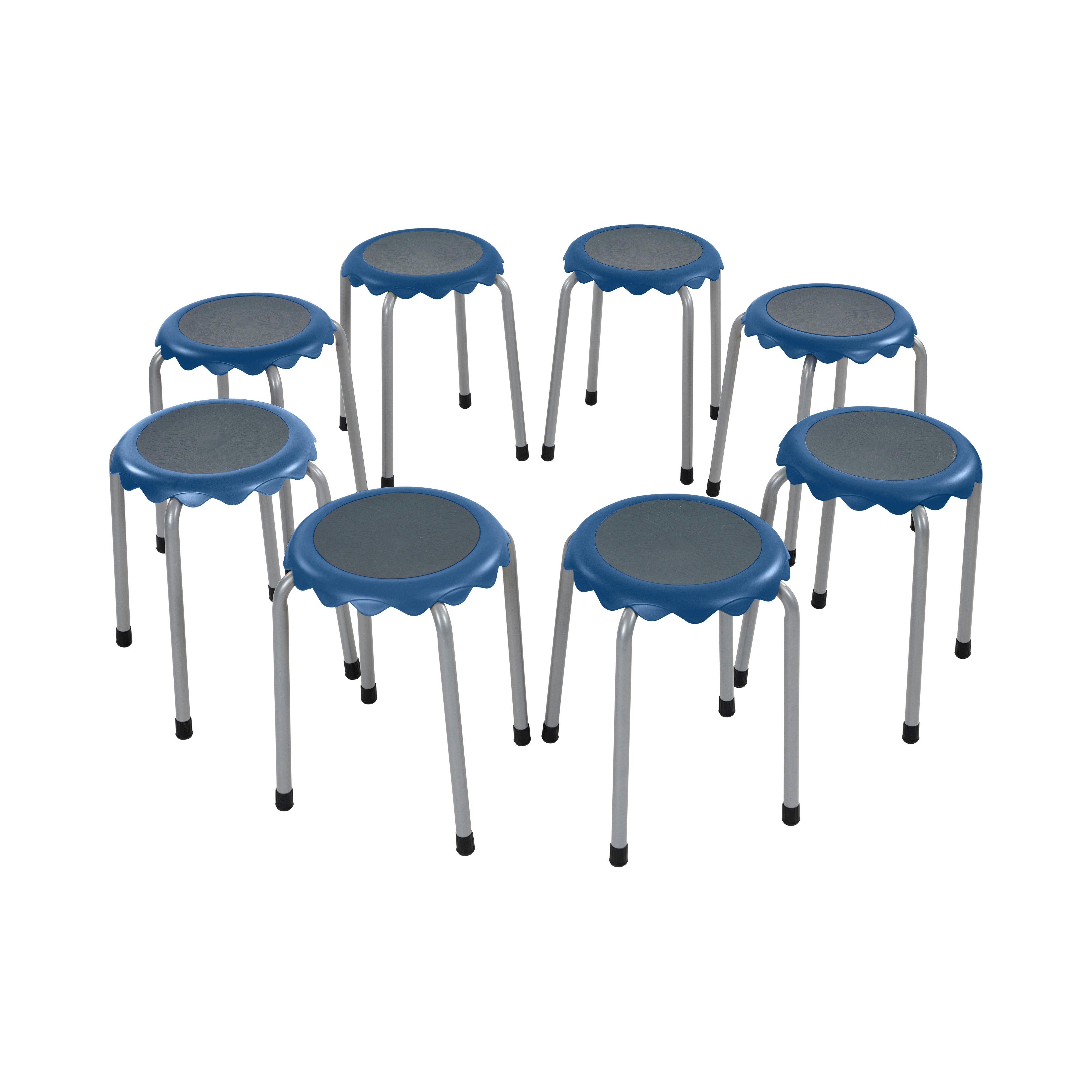 Daisy Stackable Stool Set, Flexible Seating, 8-Piece