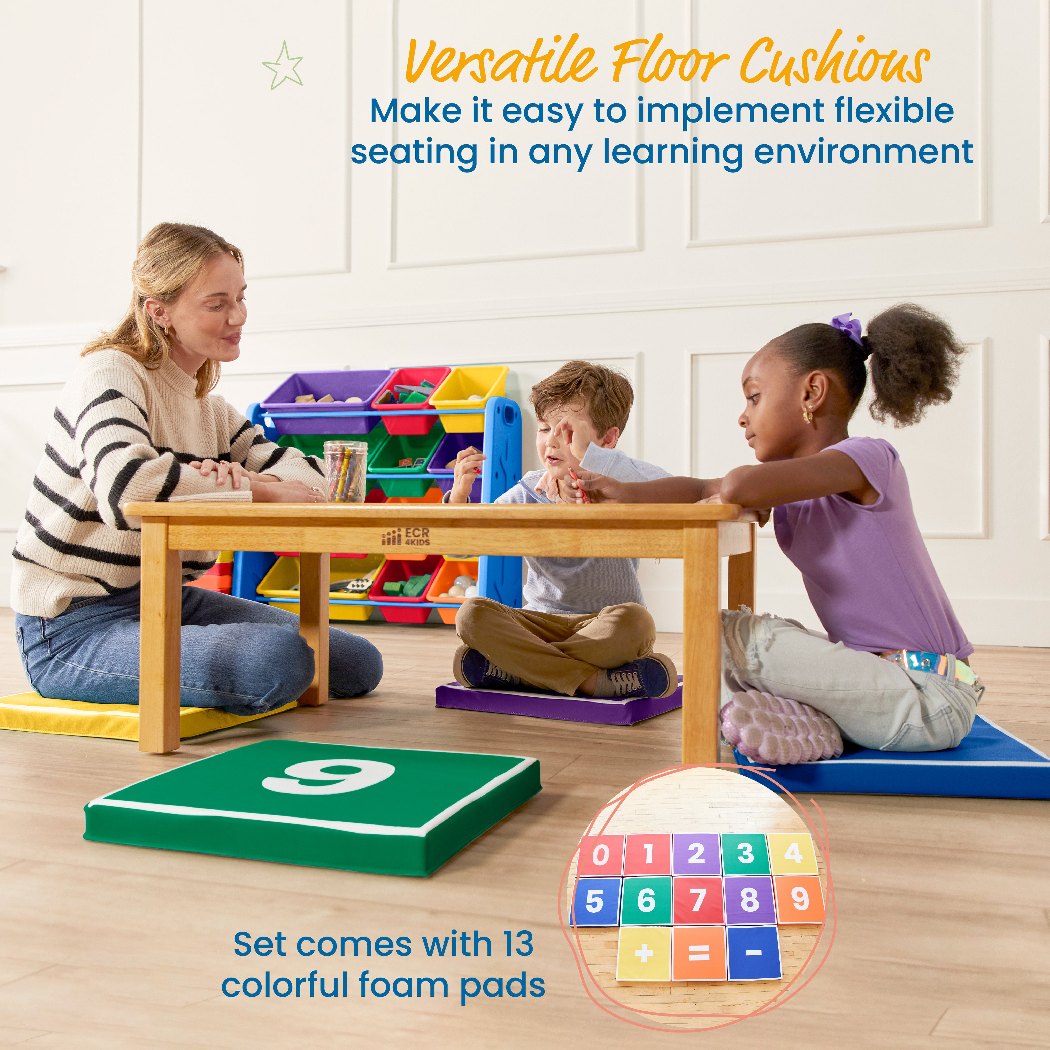 SoftZone Hop to It Math Mats, 13-Piece