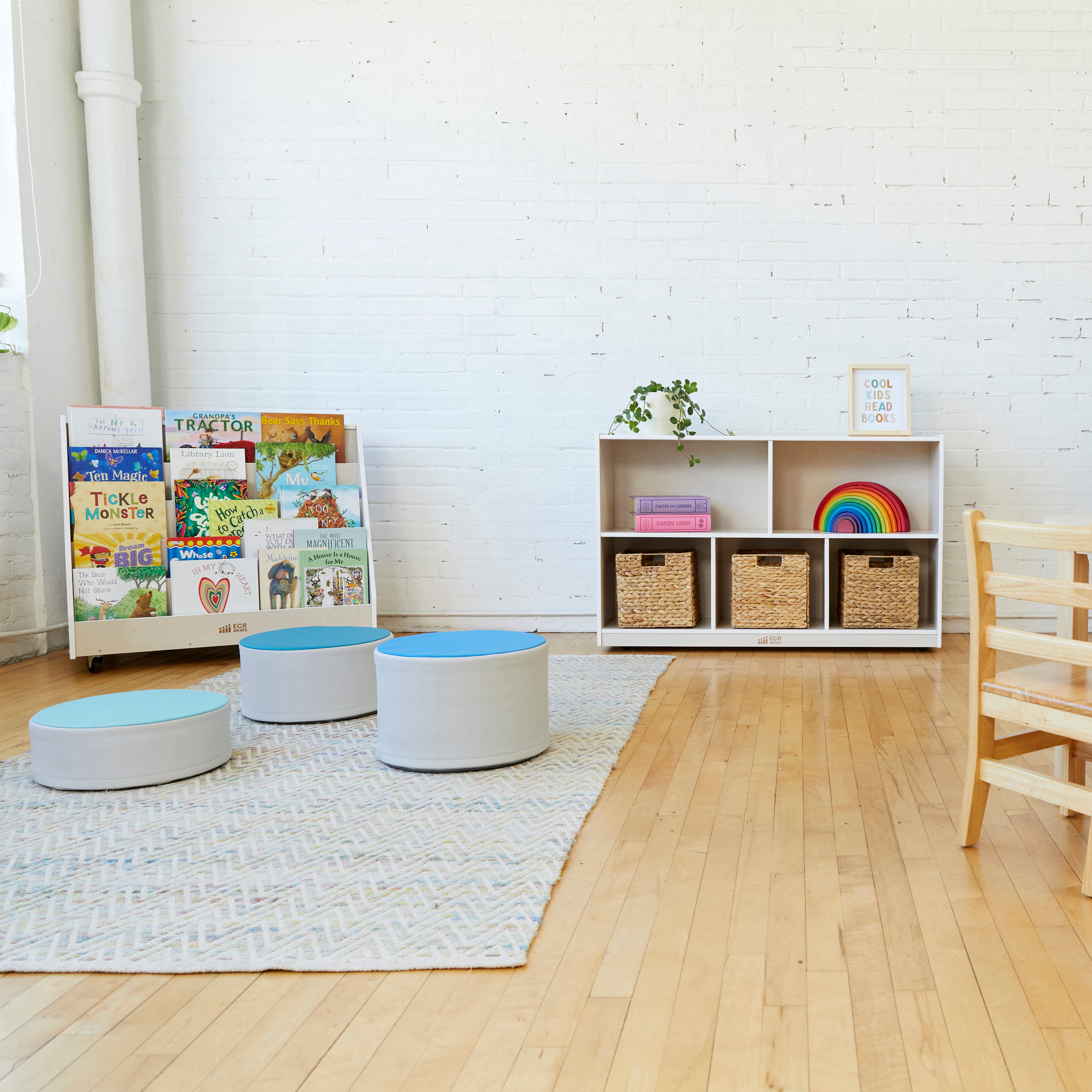 Colorful Stump Stool Set, 3-Piece