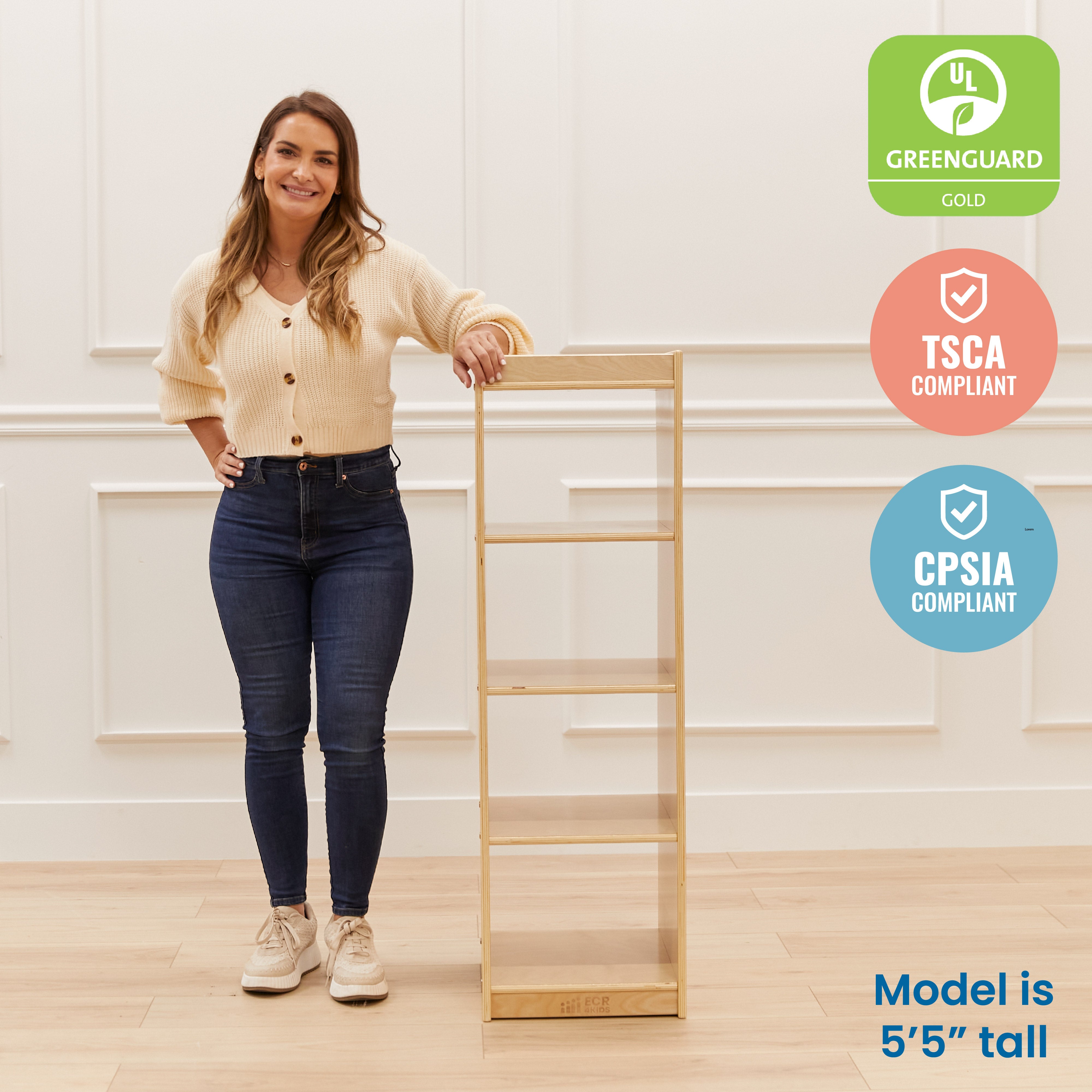 4-Cube Vertical Storage Cabinet