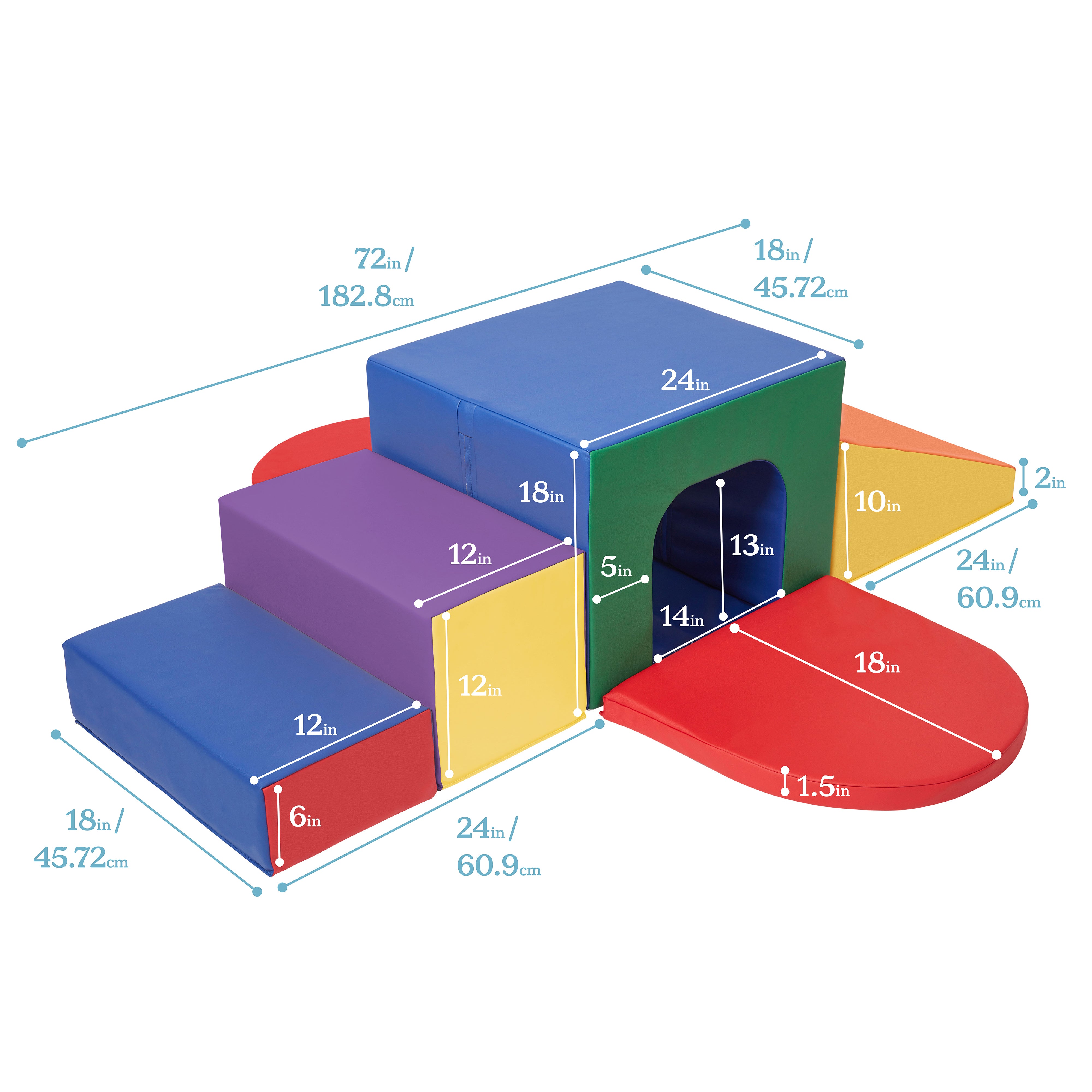 SoftZone Single Tunnel Maze, 6-Piece